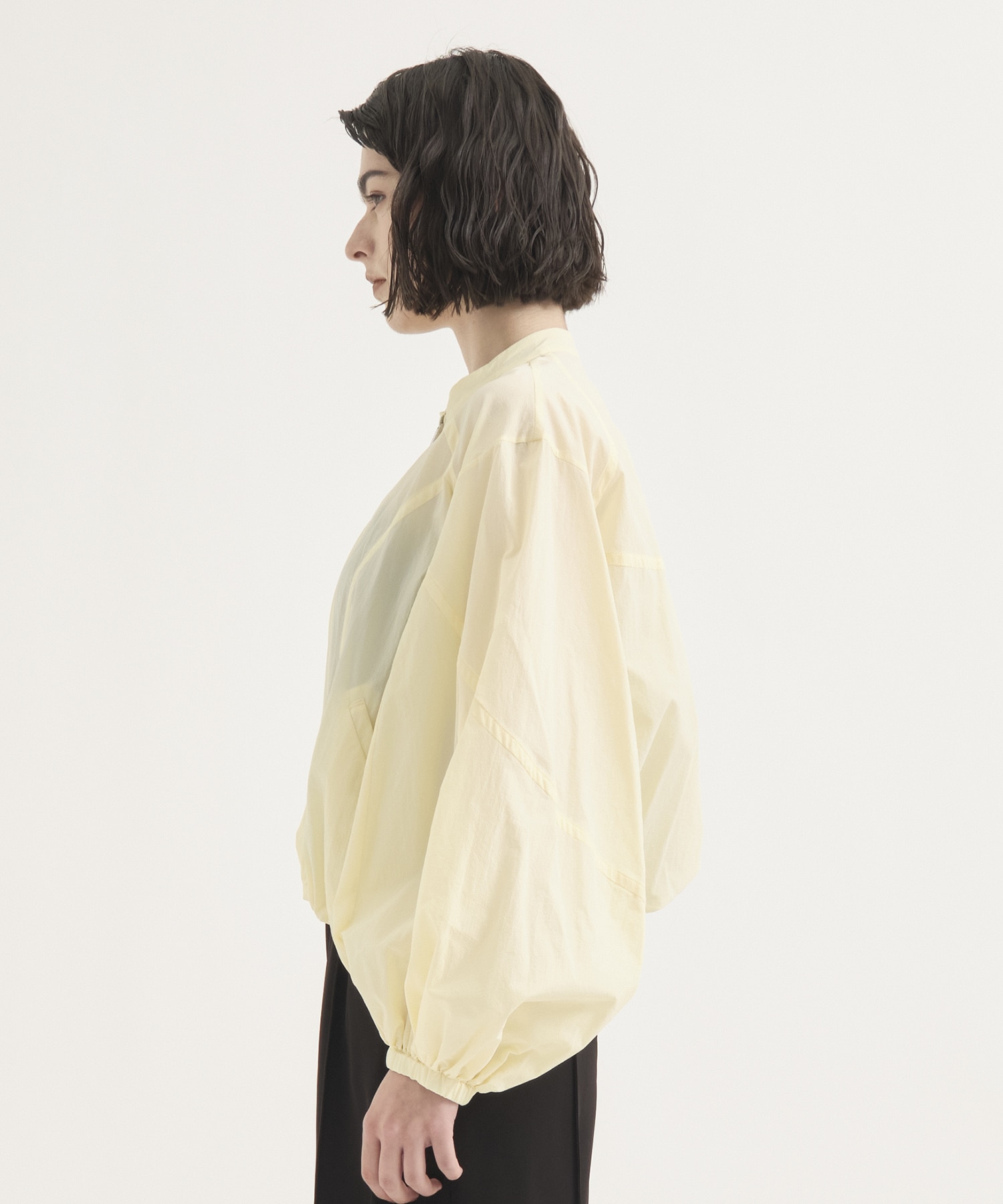 Rough Over Sheer Blouson RITAN