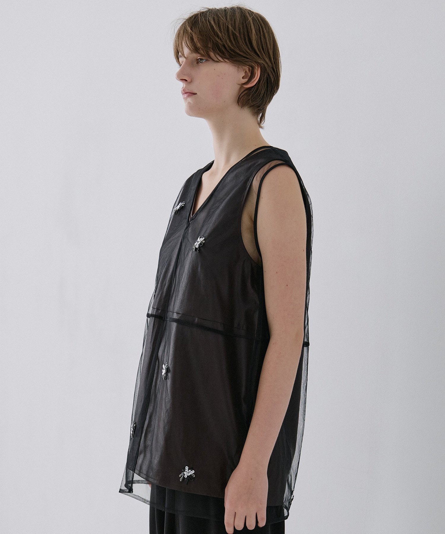 Tulle Motife Vest RITAN
