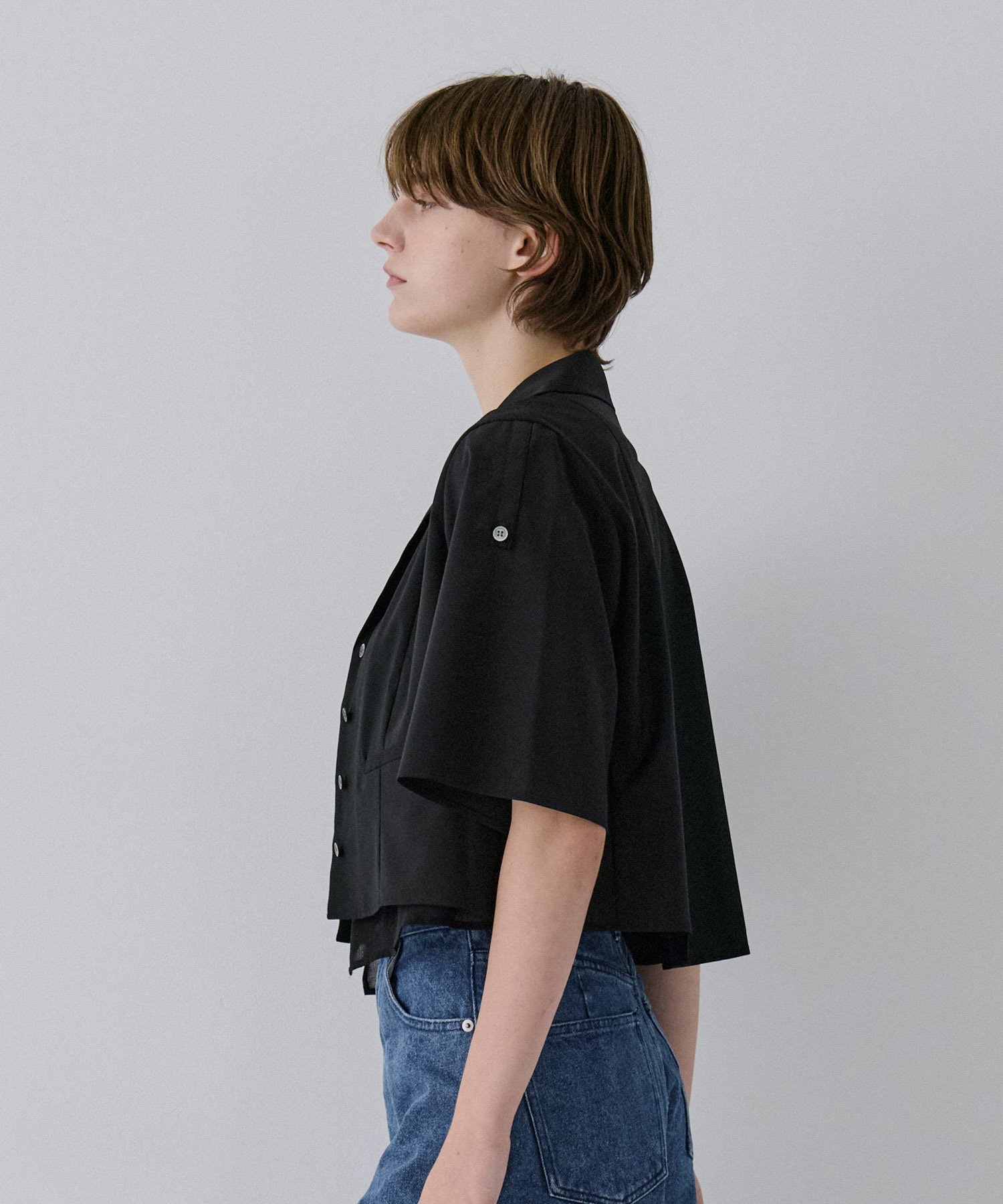 Open Collar Short  Shirts RITAN
