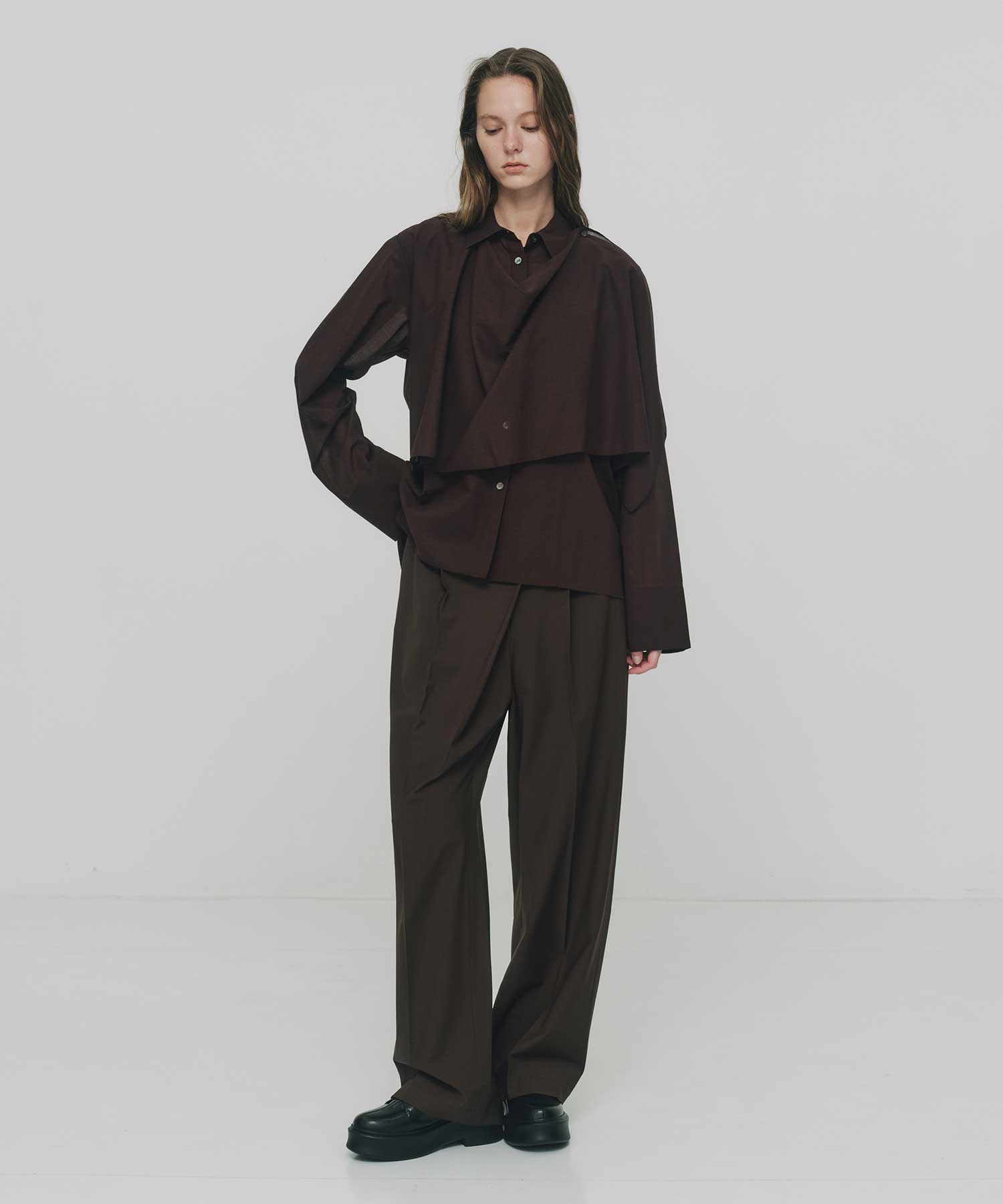 Asym Cape  Shirts RITAN