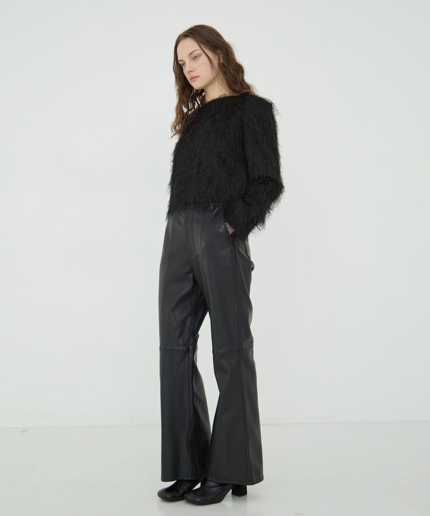 Shaggy Jacquard Tops RITAN