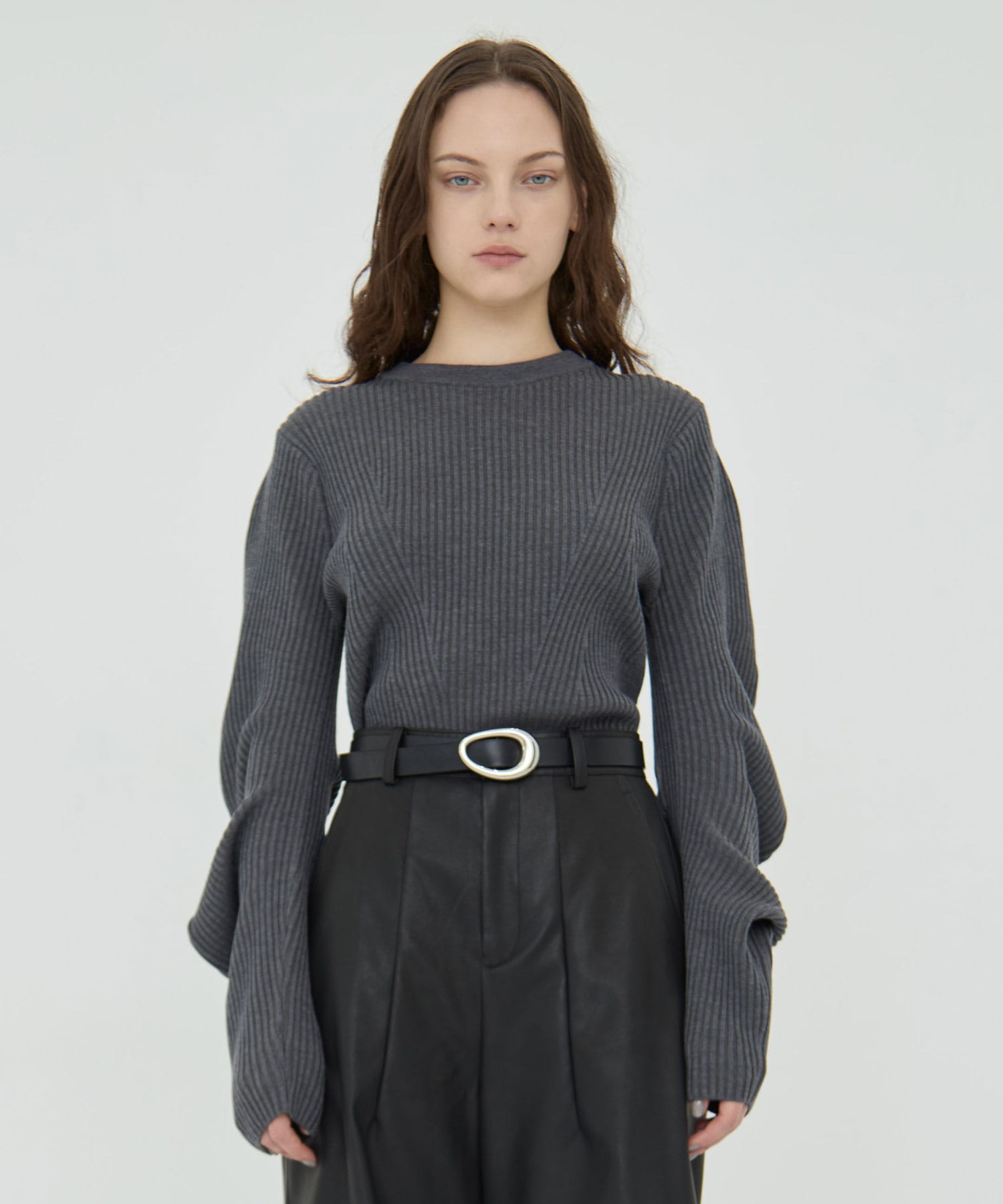 Arch Sleeve Knit Tops RITAN