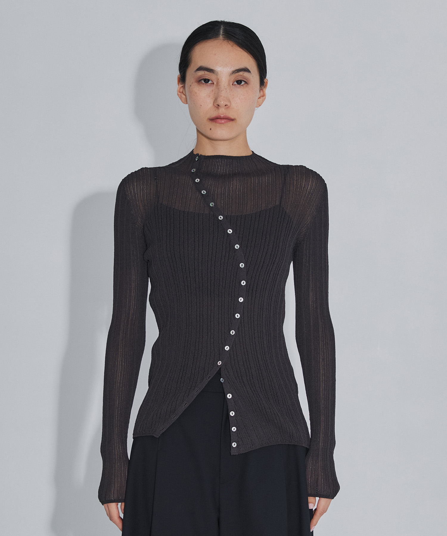 Sheer Arch Rib Knit RITAN