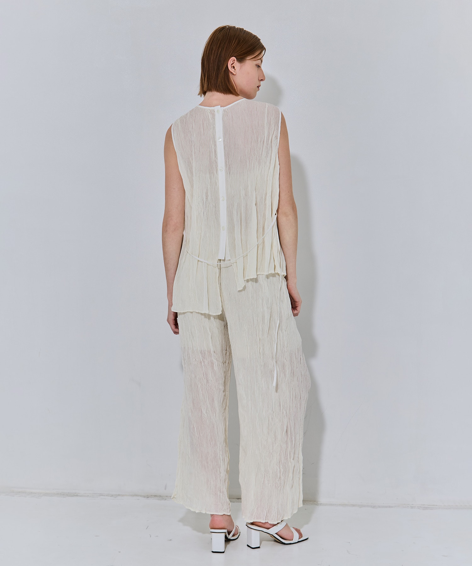 Airy Micro Pleats Tops RITAN