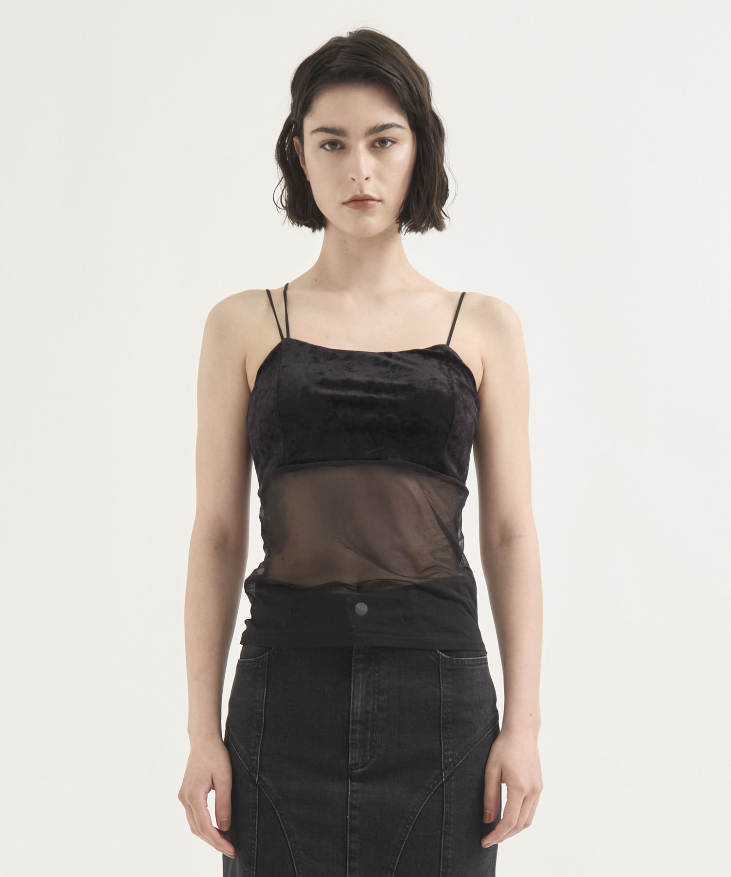 Cupin Velour Asym Camisole RITAN