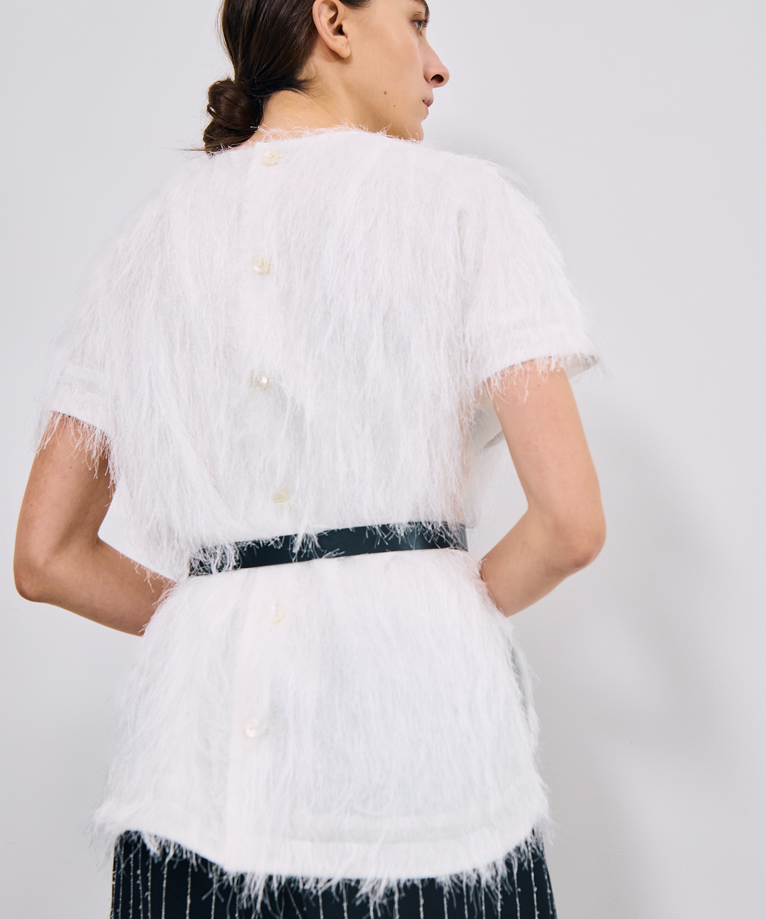 Shaggy Jacquard  T-Blouse RITAN