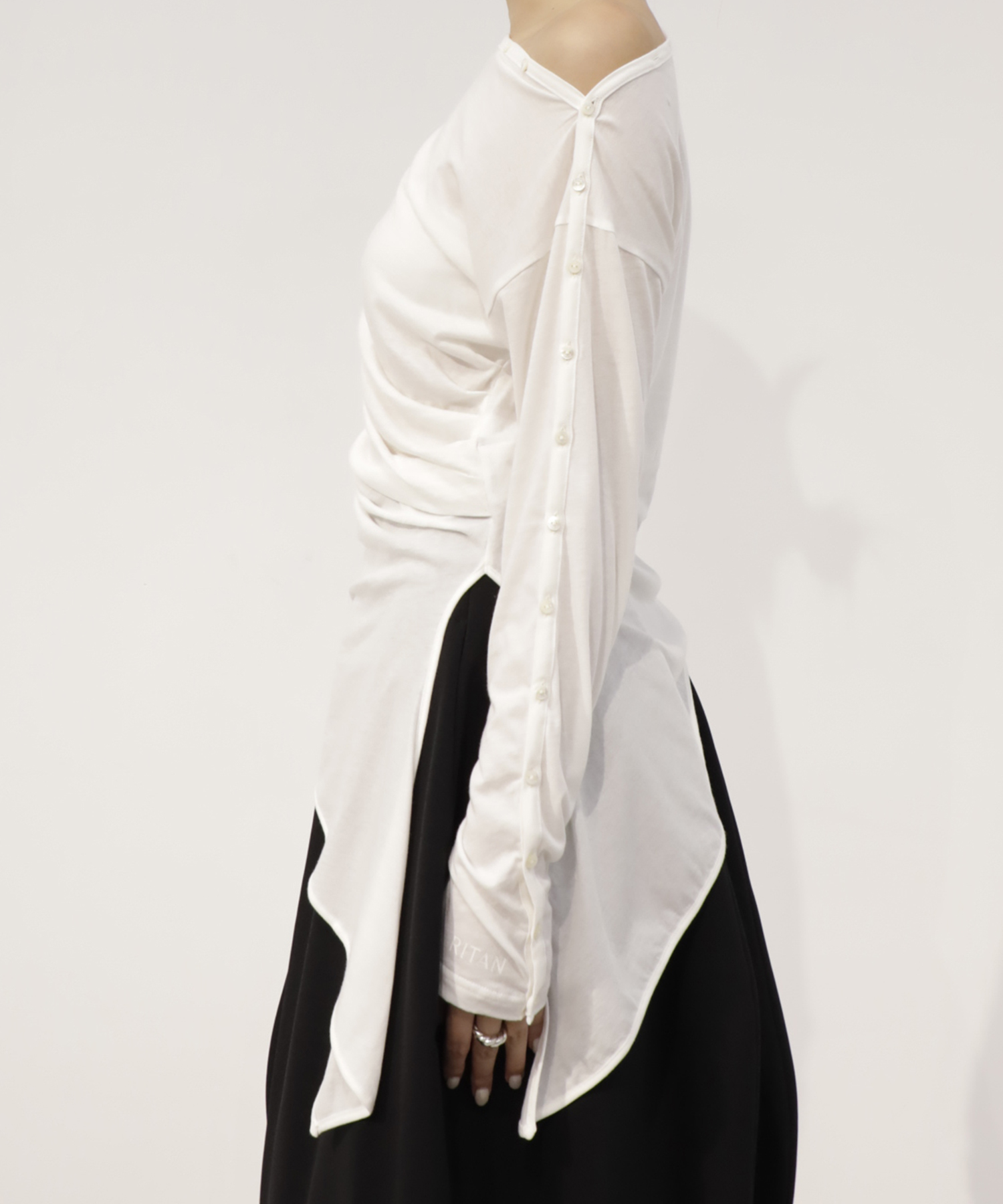Cotton Cashmere Long Tee RITAN