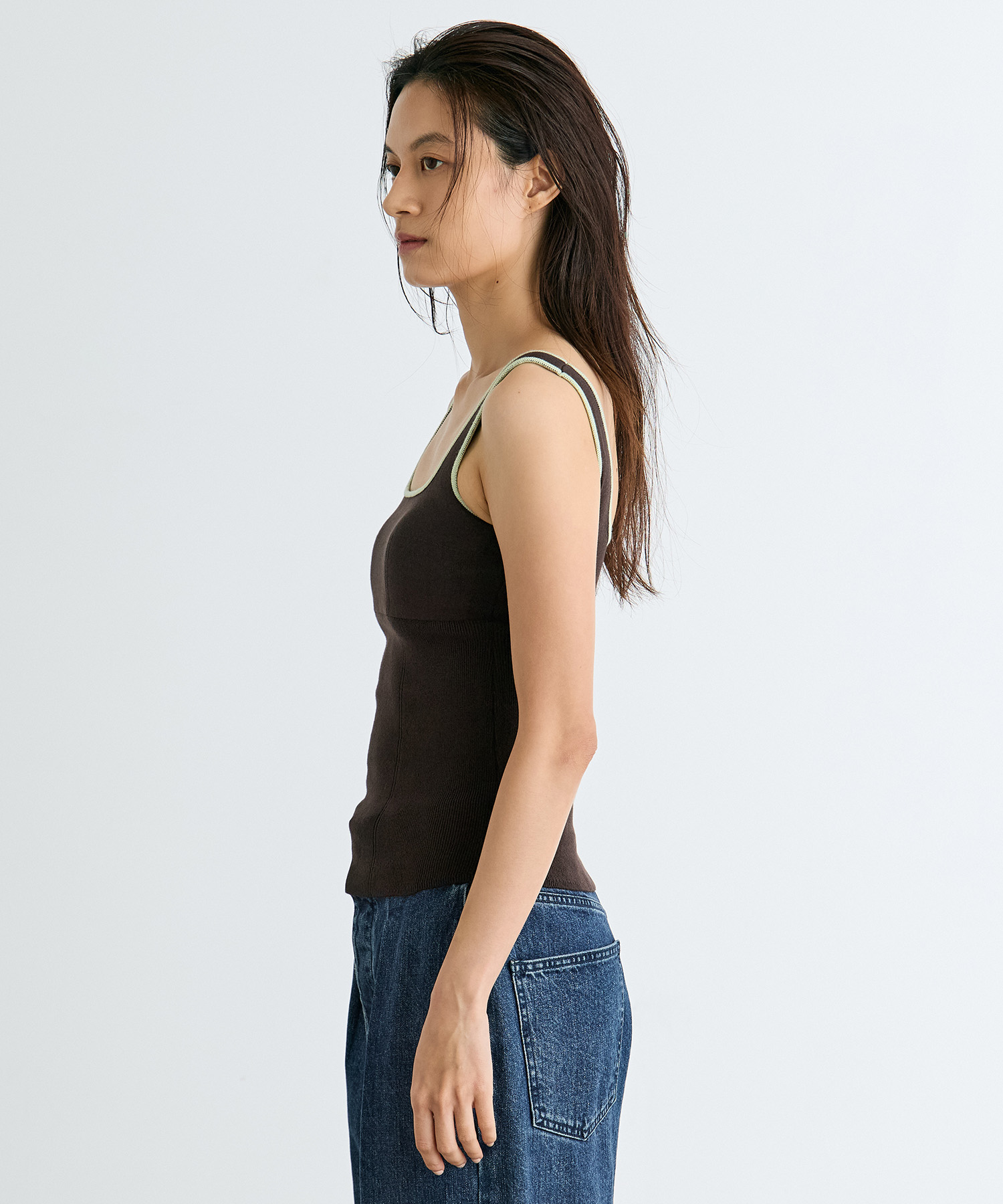 nakes Cotton Silk Square Tank Top RITAN