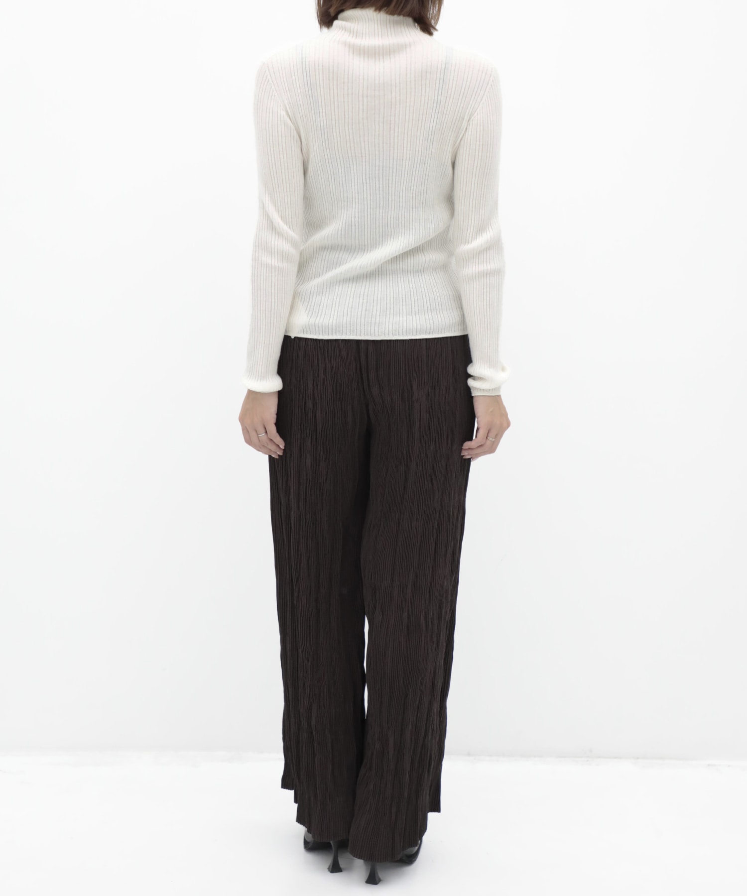 Cashmere Silk Arch Rib Knit RITAN