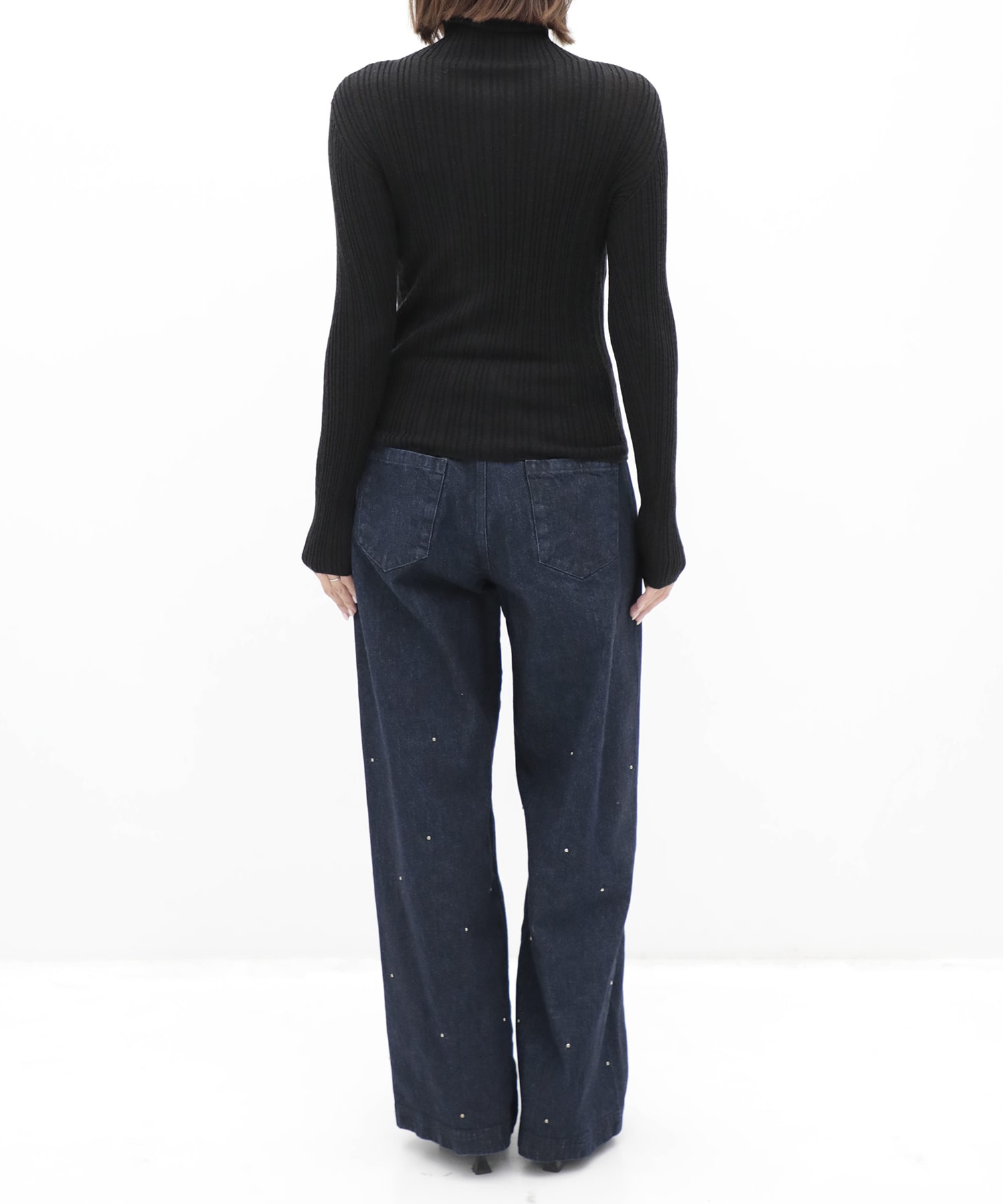 Cashmere Silk Arch Rib Knit RITAN