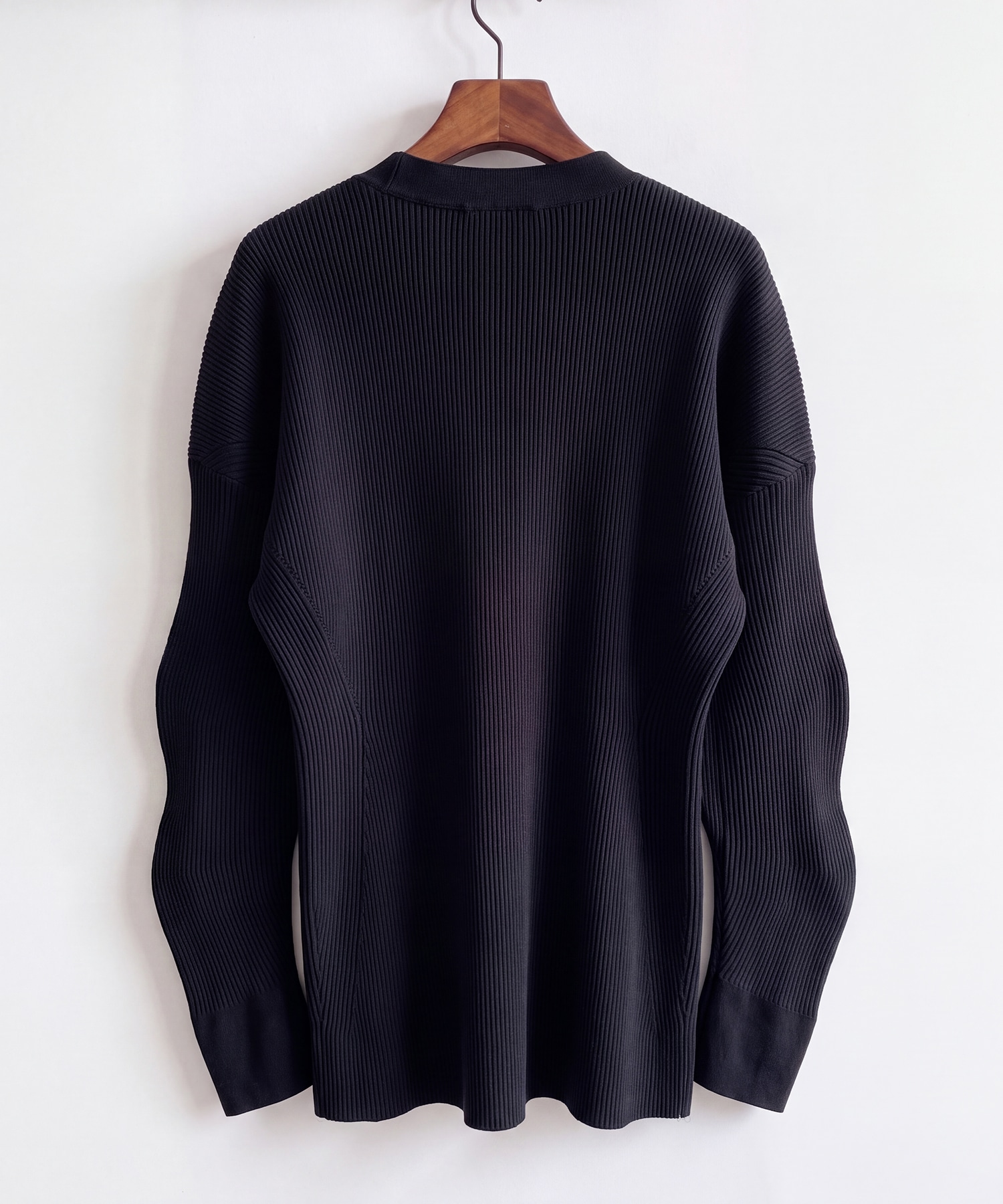 Arch Sleeve Rib Knit Cardigan RITAN