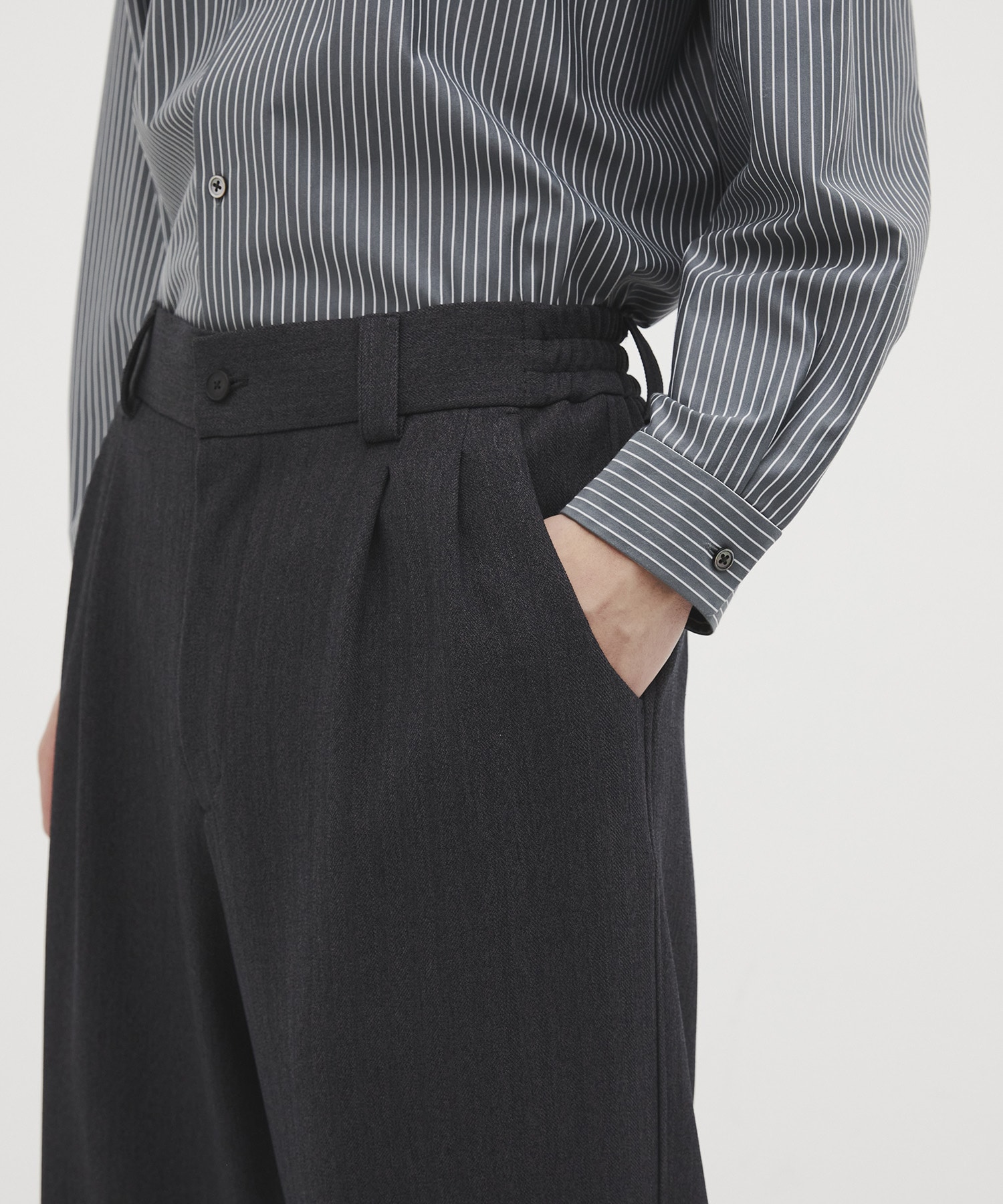 Mix herringbone ワイドパンツ CITY TOKYO