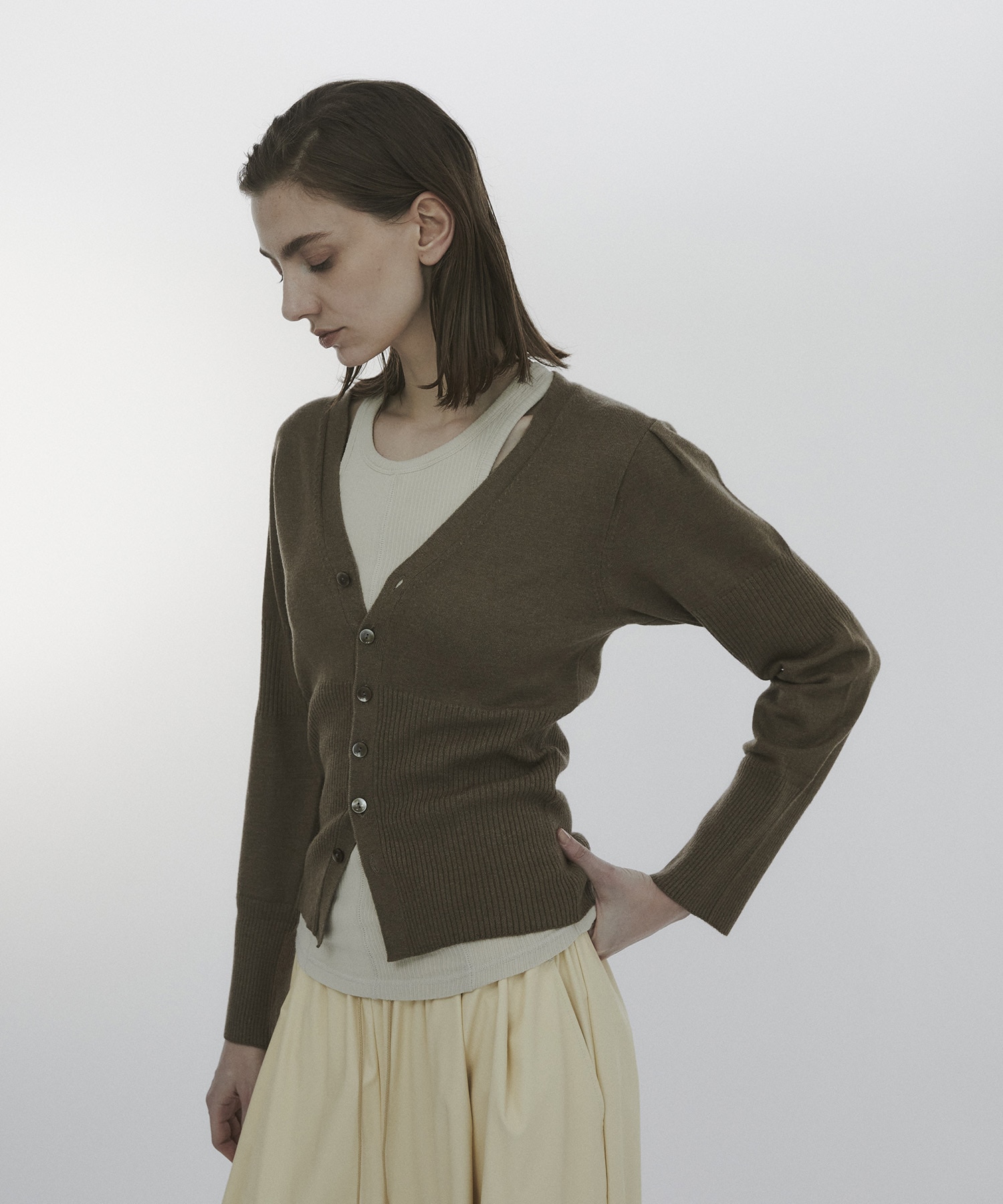 Wave Sleeve Cardigan CITY TOKYO