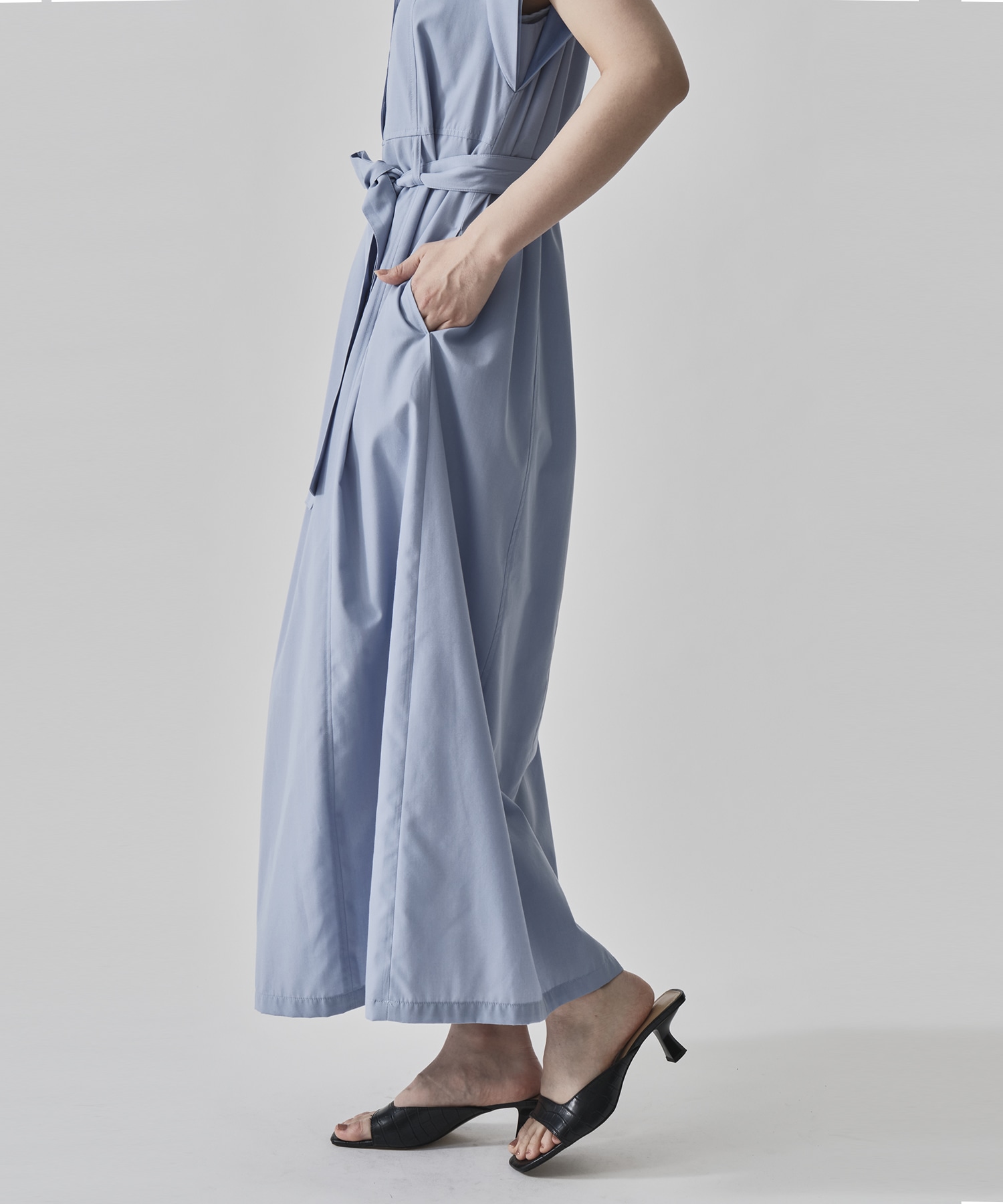 Chambray Belted Dress CITY TOKYO
