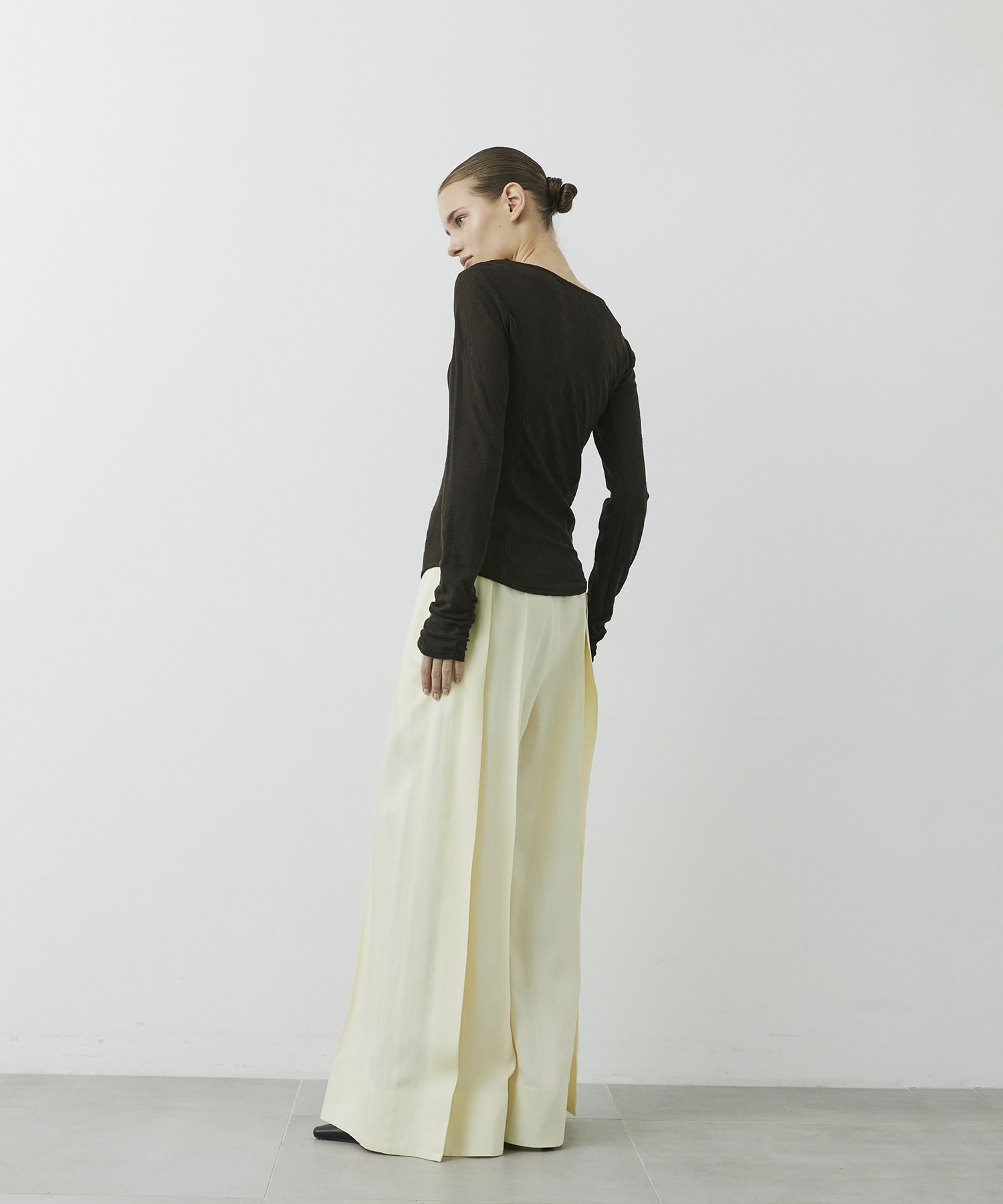Jacquard Knit Long Tee CITY TOKYO