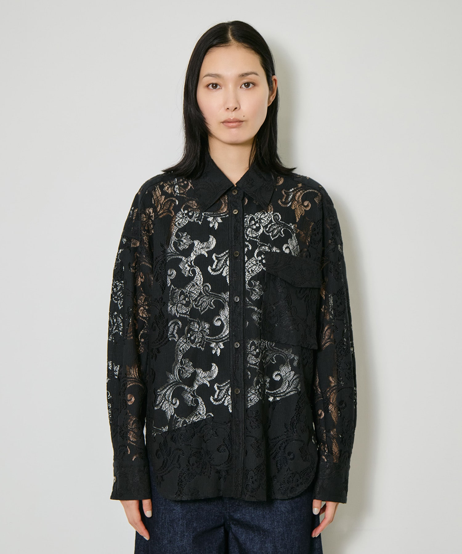 Cotton Lace Over Shirt CITY TOKYO