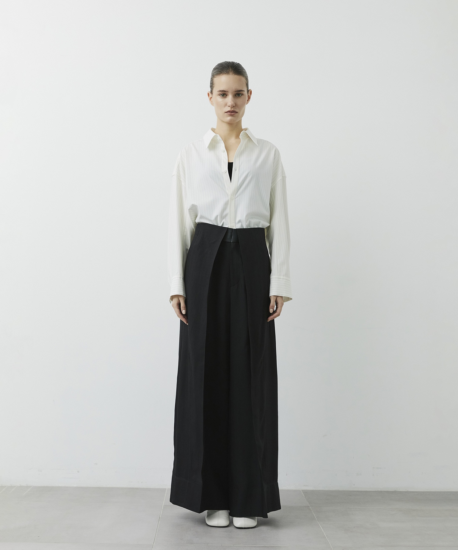 Viscose Twill Flare Trousers CITY TOKYO
