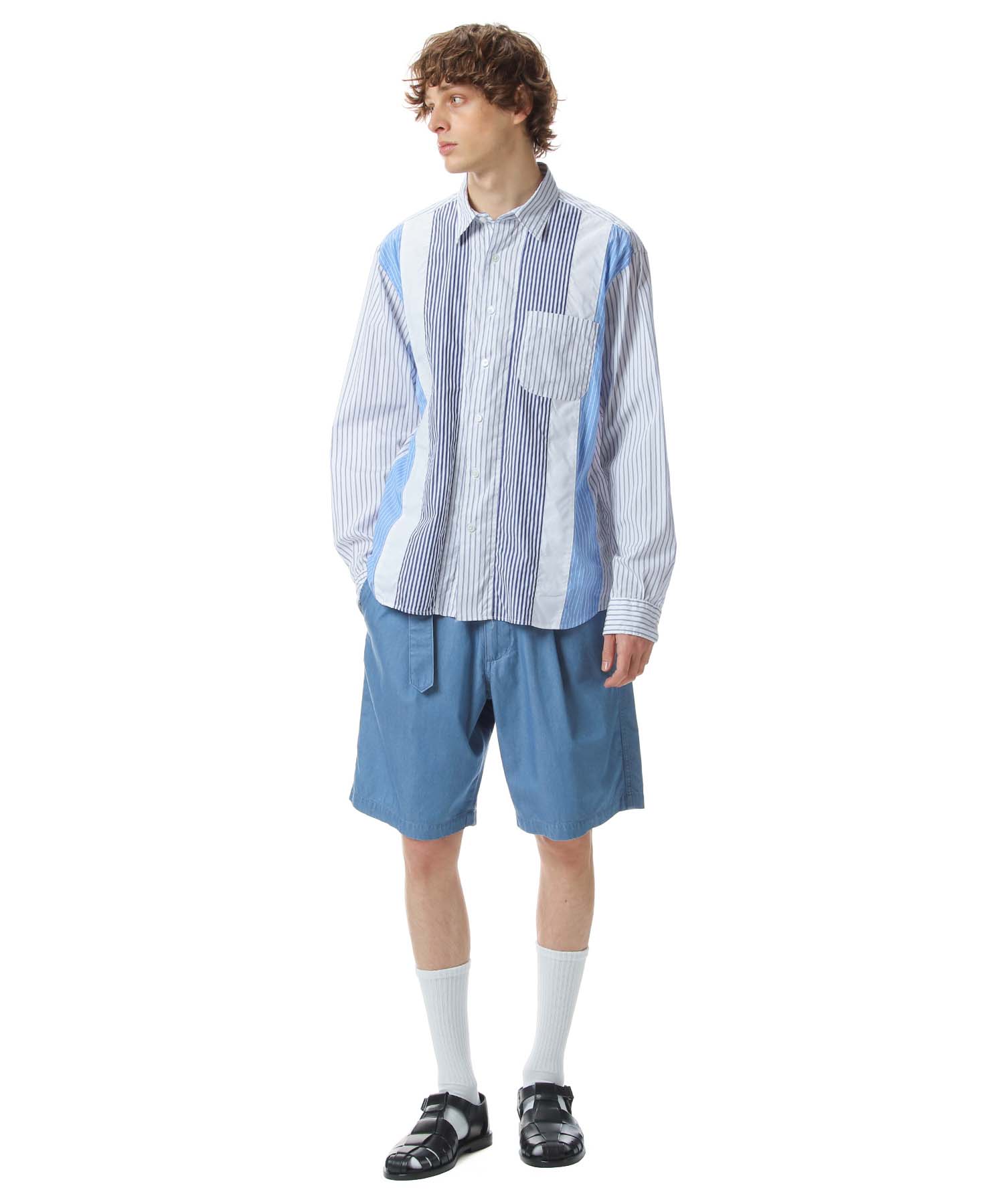 VERTICAL PANELED R/C BIG SHIRT 