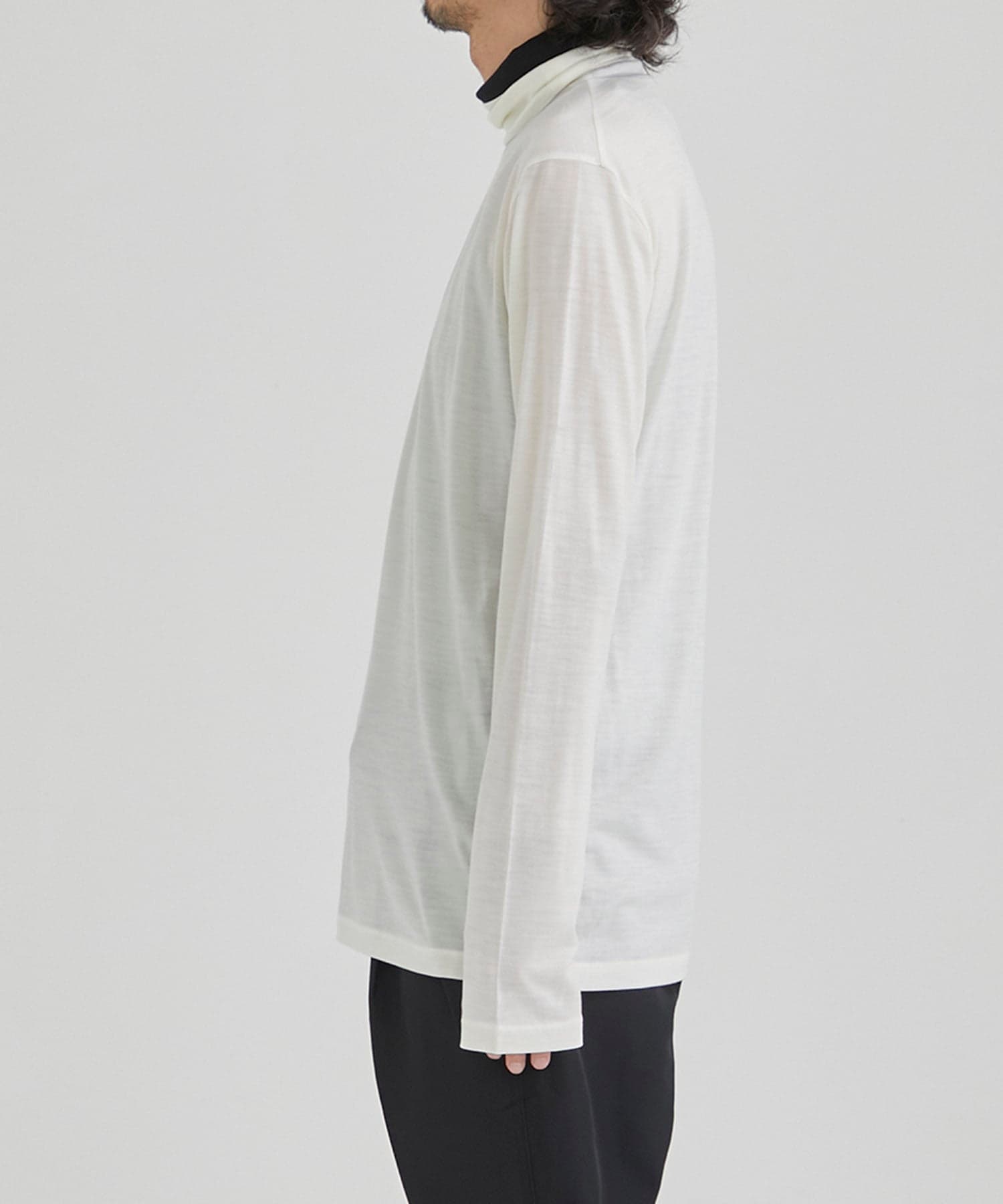WASHABLE WOOL TURTLENECK(46 WHITE): CINOH: MENS｜THE TOKYO ONLINE 