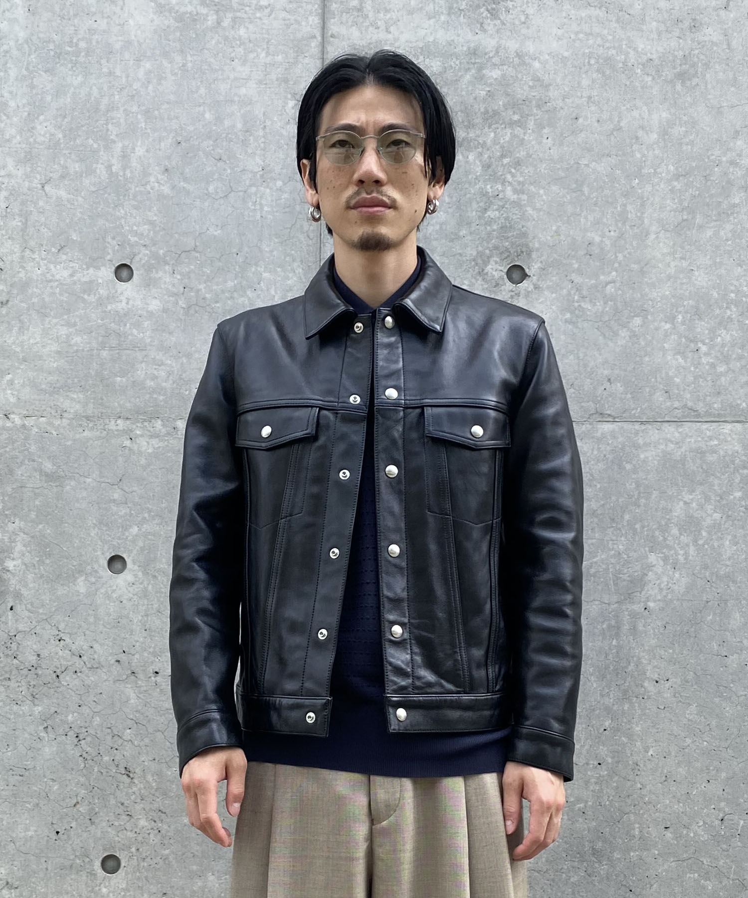 【5351 Pour Les Hommes】Leather Jacket/M