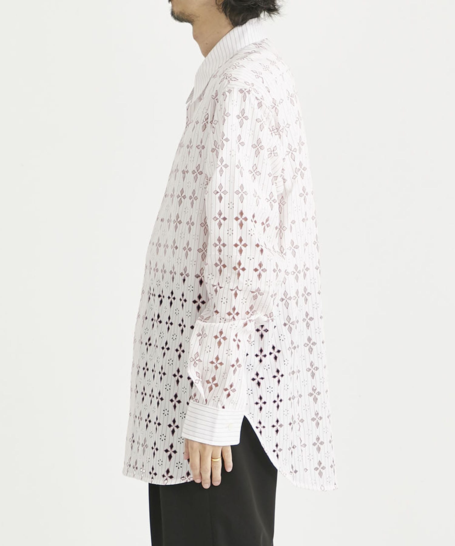 DIAMOND-CUT SHIRT(48 RED): M A S U: MEN｜THE TOKYO ONLINE STORE