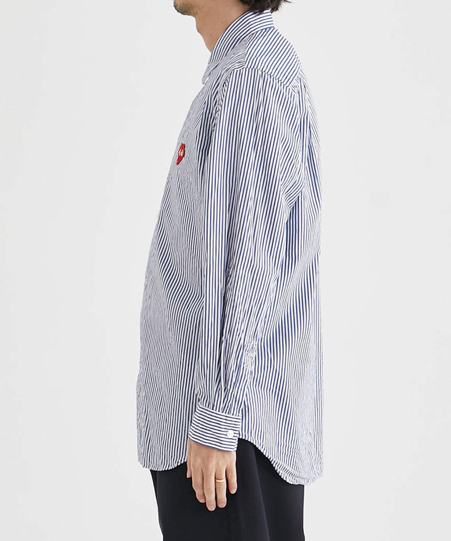 MENS STRIPED SHIRT RED HEART(M STRIPE): PLAY COMME des GARCONS