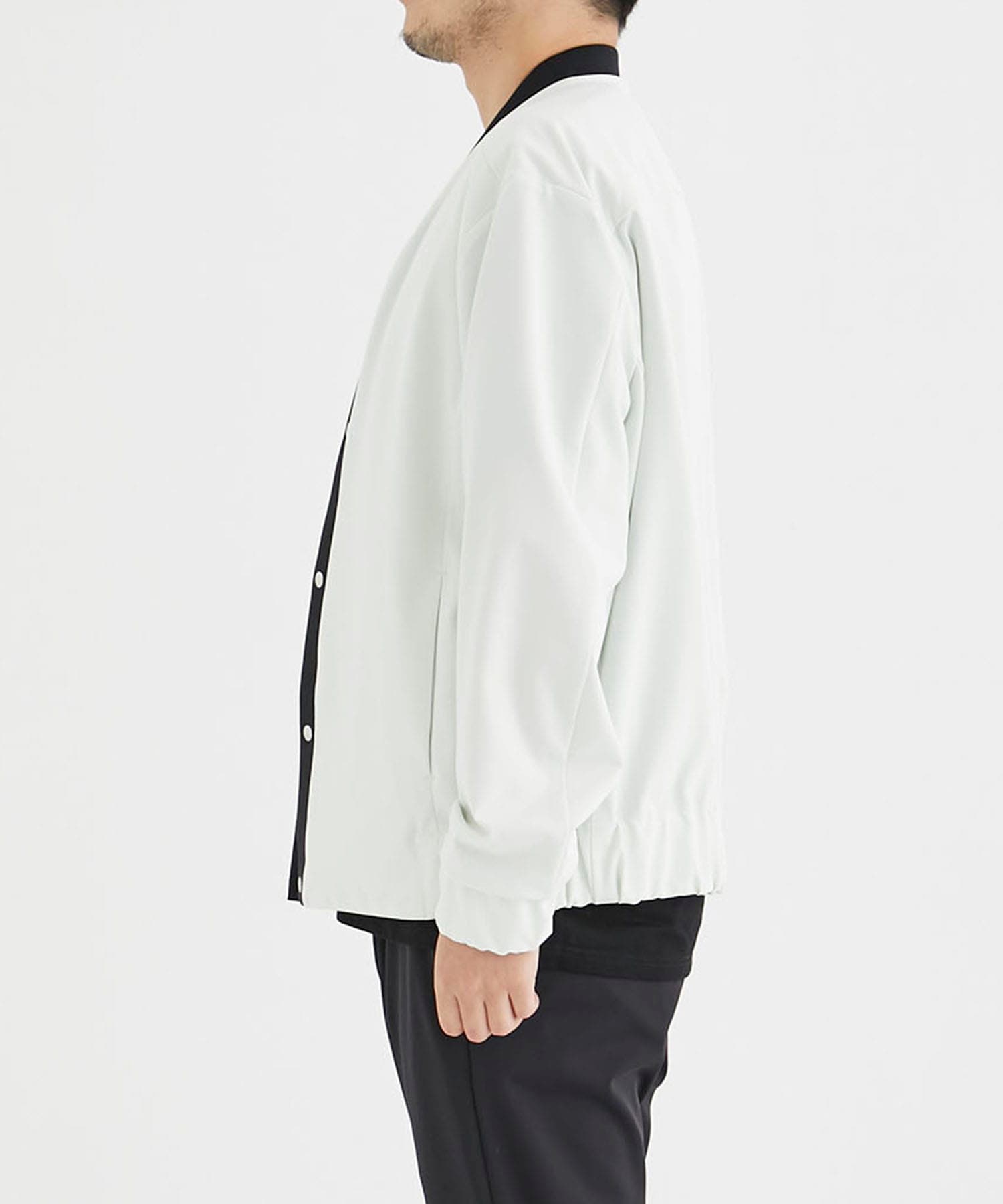 Washable High Function Jersey Snap Cardigan THE PERMANENT EYE