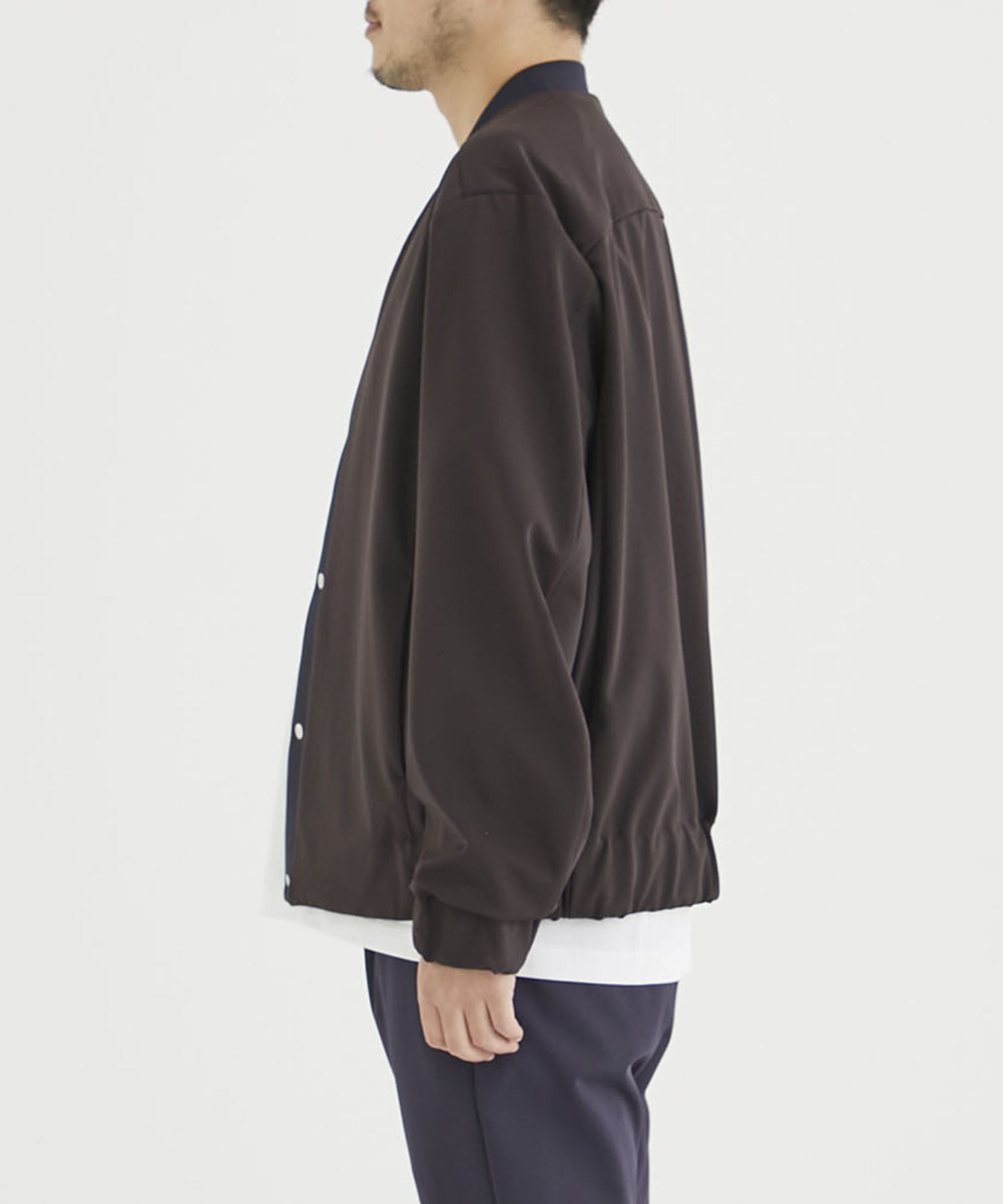 Washable High Function Jersey Snap Cardigan THE PERMANENT EYE