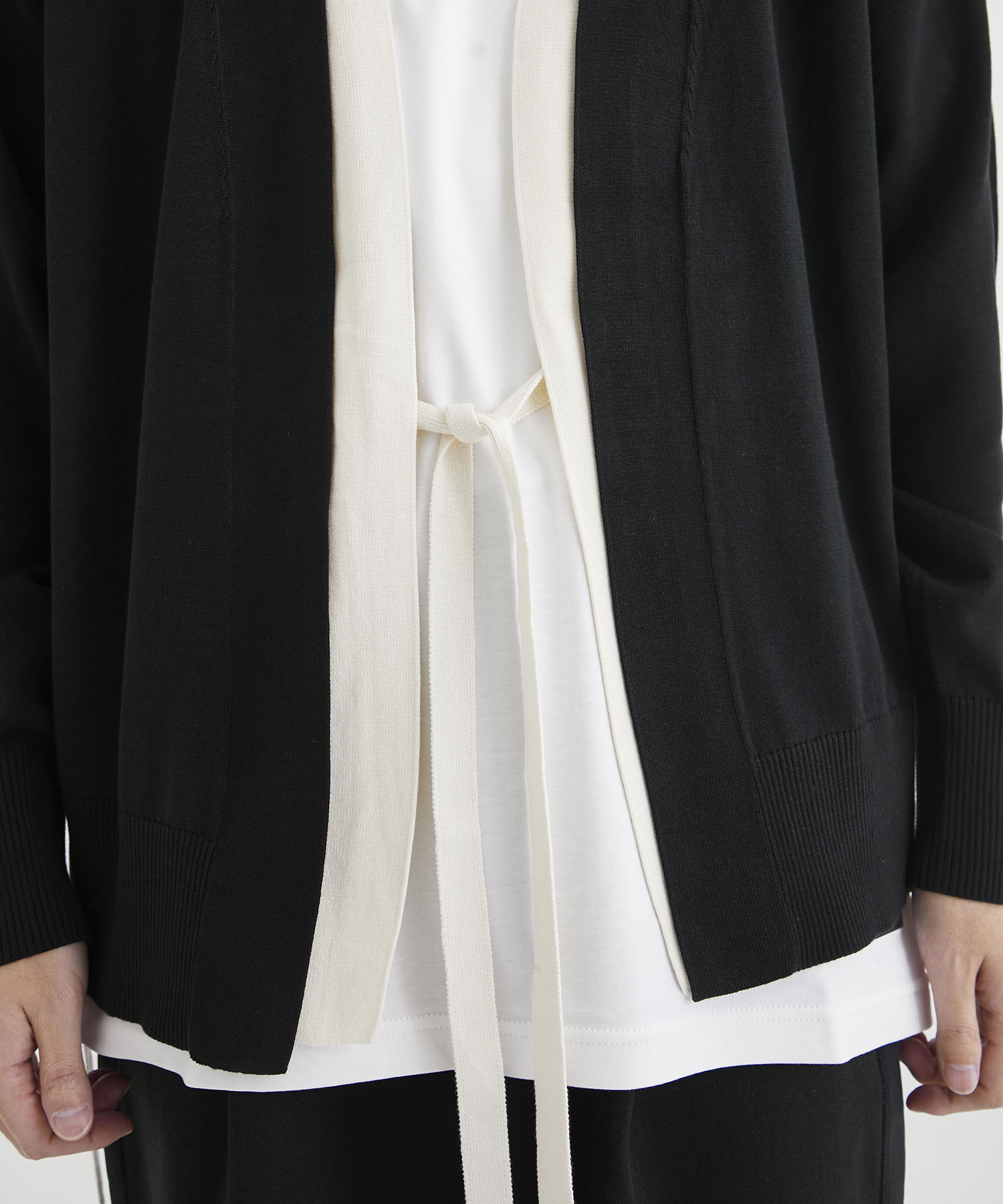 CINOH カーディガン 【CINOH/チノ】EX.SUVIN LAYERED CARDIGAN/THE