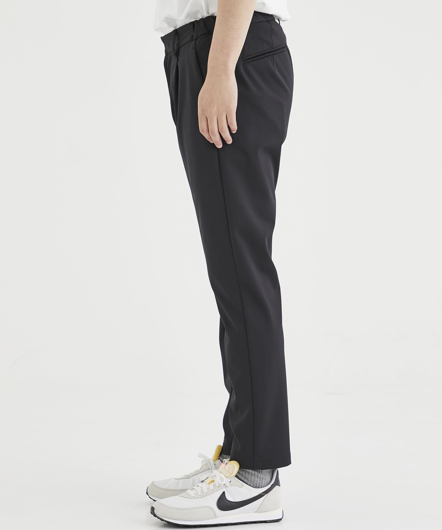 Washable High Function Jersey Tapered Pants(44 BLACK): THE TOKYO