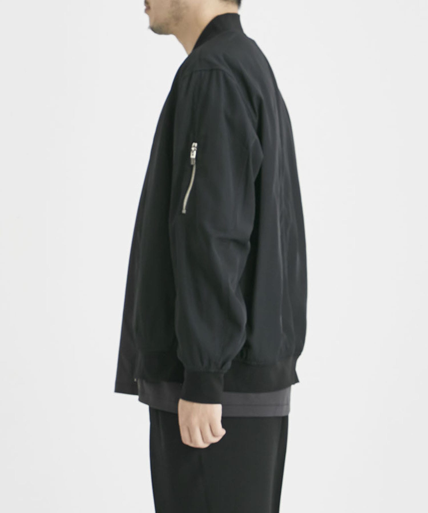 HIGH TWIST NY TWILL MA-1(1 BLACK): ATTACHMENT: MEN｜THE TOKYO