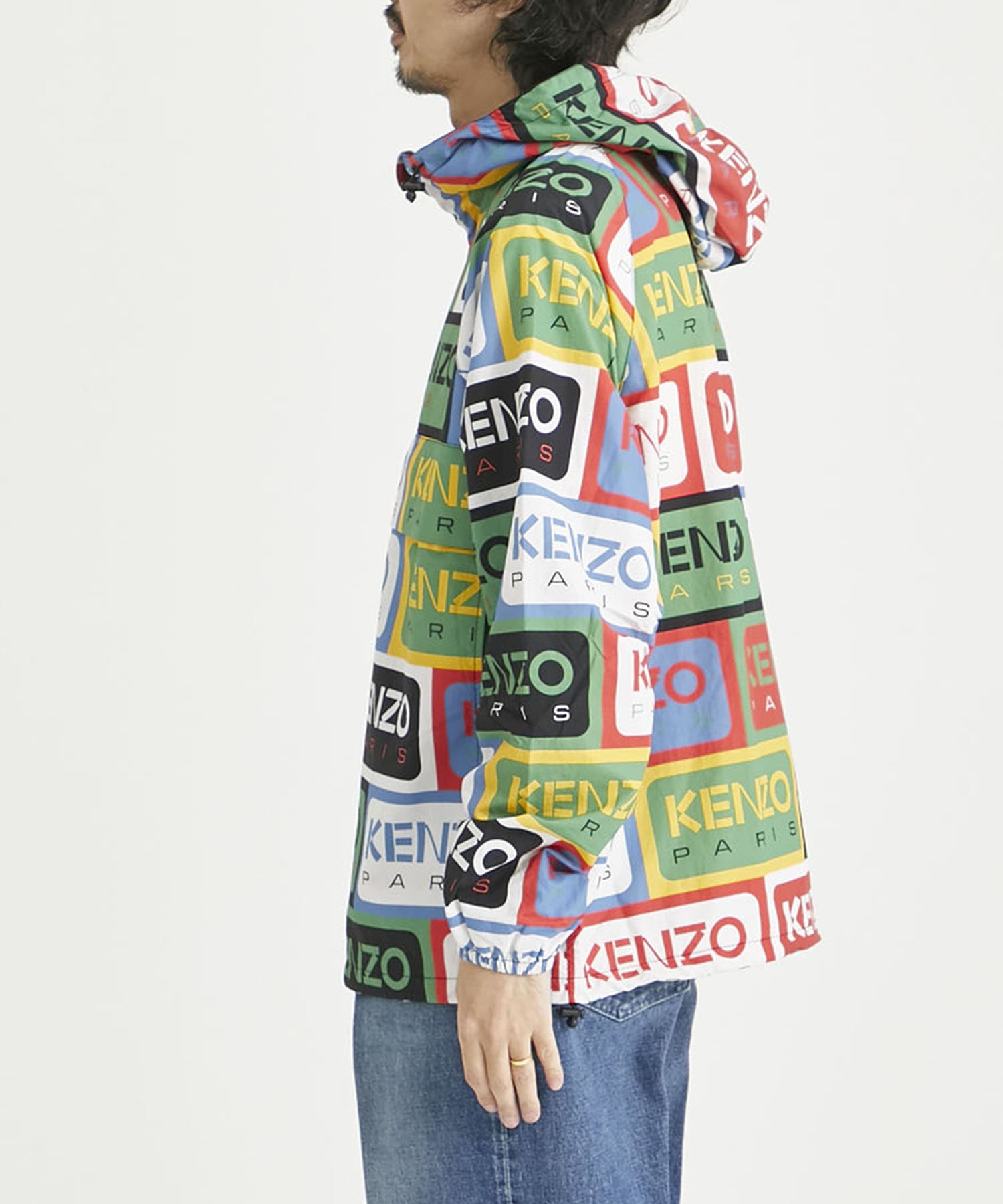 KENZO LABEL PACKABLE ANORAK(M MULTI): KENZO: MEN|THE TOKYO ONLINE