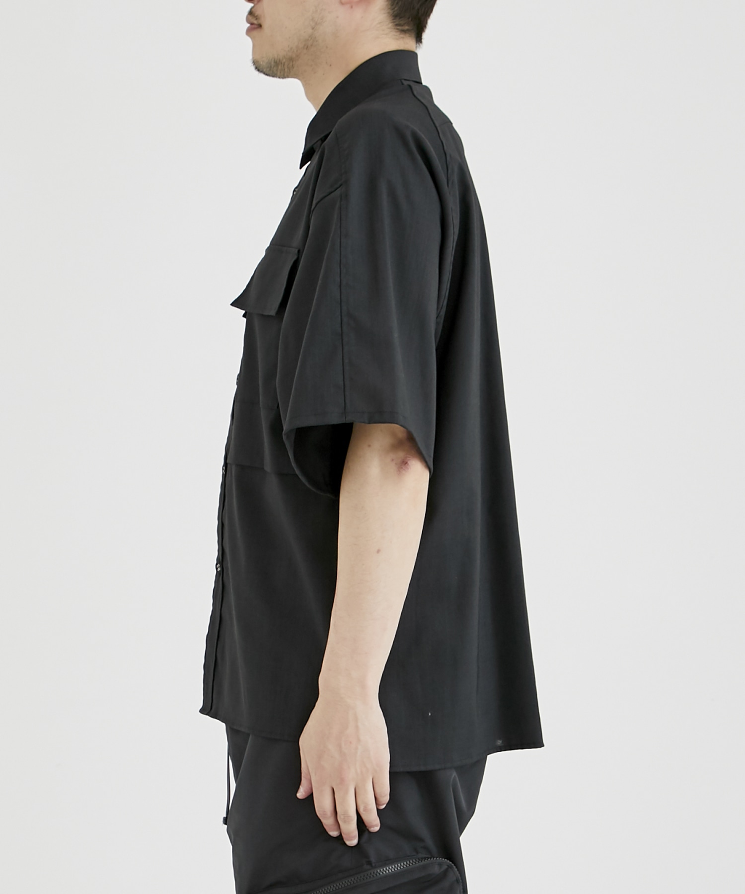 SOLOTEX WIDE S/S SHIRT(1 BLACK): White Mountaineering: MEN｜THE