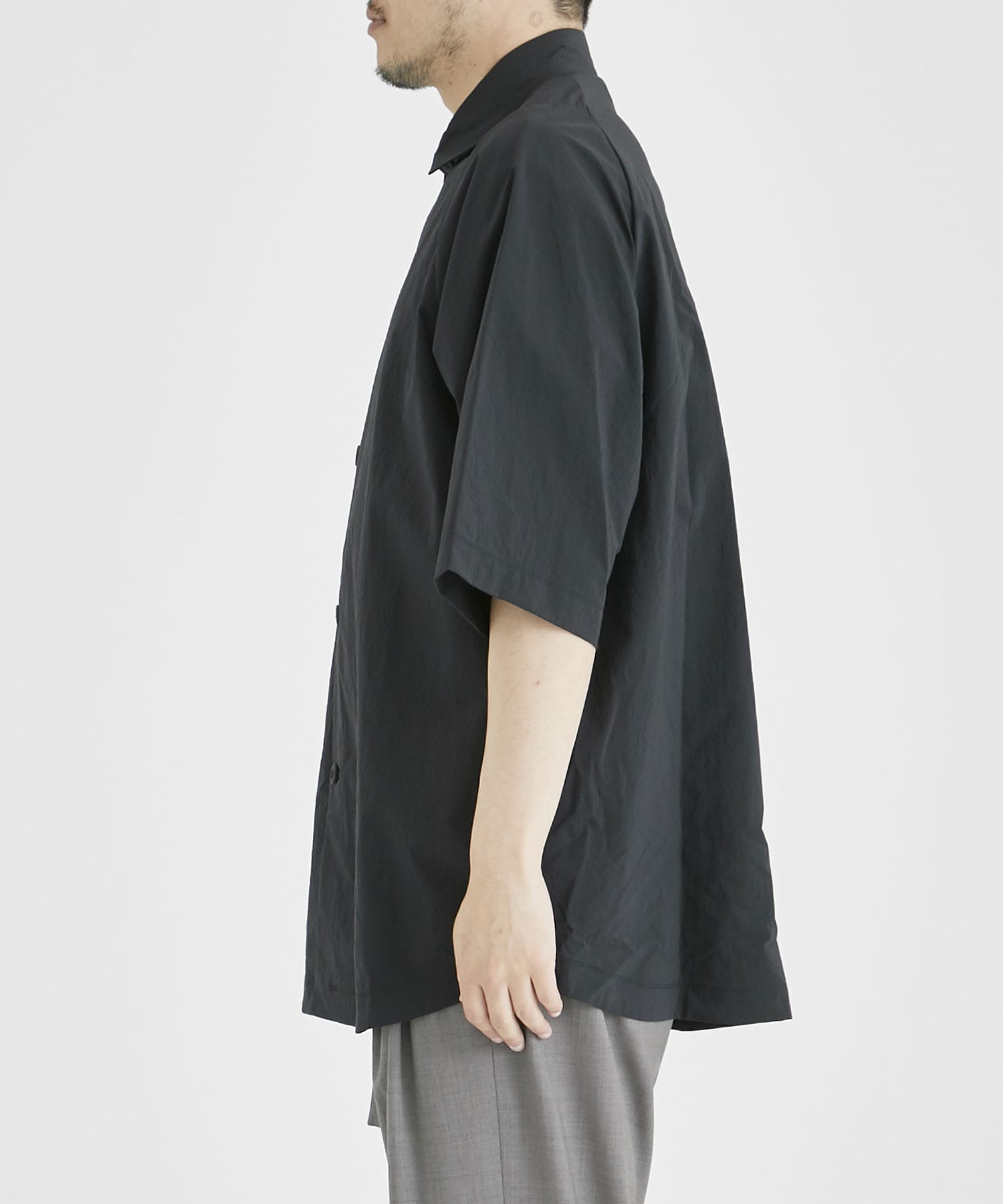 CARTRIDGE SHIRT S/S DR(2 BLACK): TEATORA: MEN｜THE TOKYO ONLINE STORE