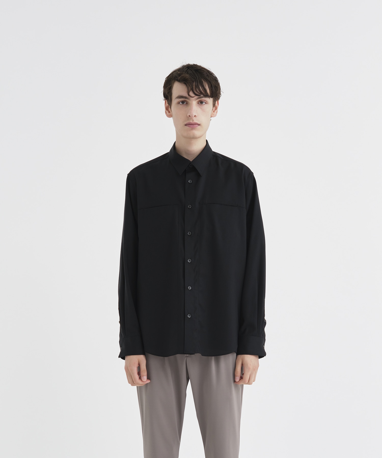 THE TOKYO/ザトウキョウ】Reda Active Washable Wool L/S Shirt Solid