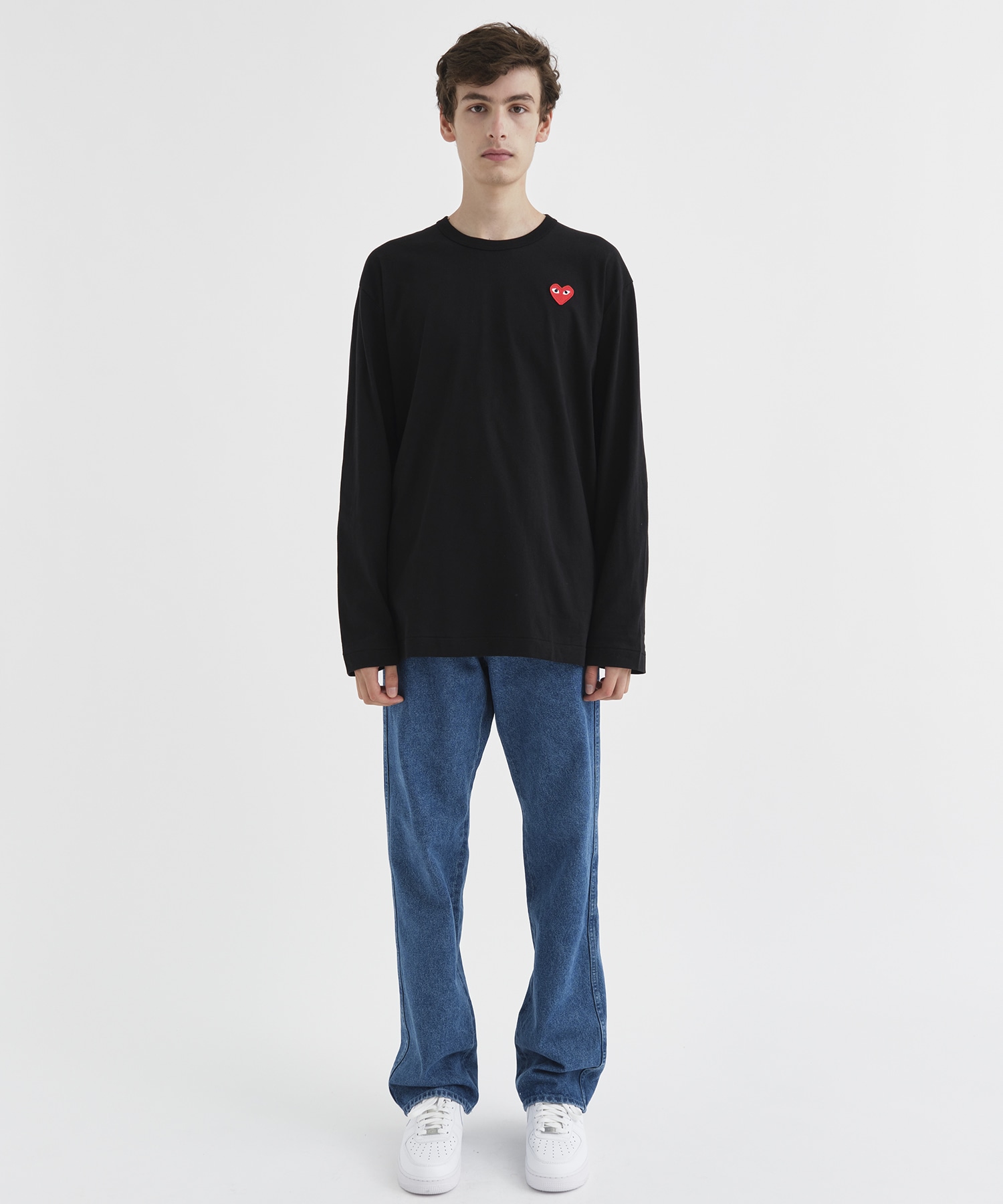 AZ-T118-051 PLAY L/S T-SHIRT RED HEART PLAY COMME des GARCONS