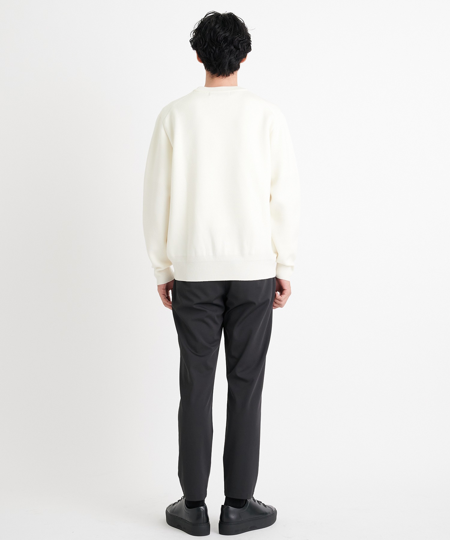 12G Ultimate Crew Neck Knit PO(44 WHITE): THE TOKYO: MEN｜THE