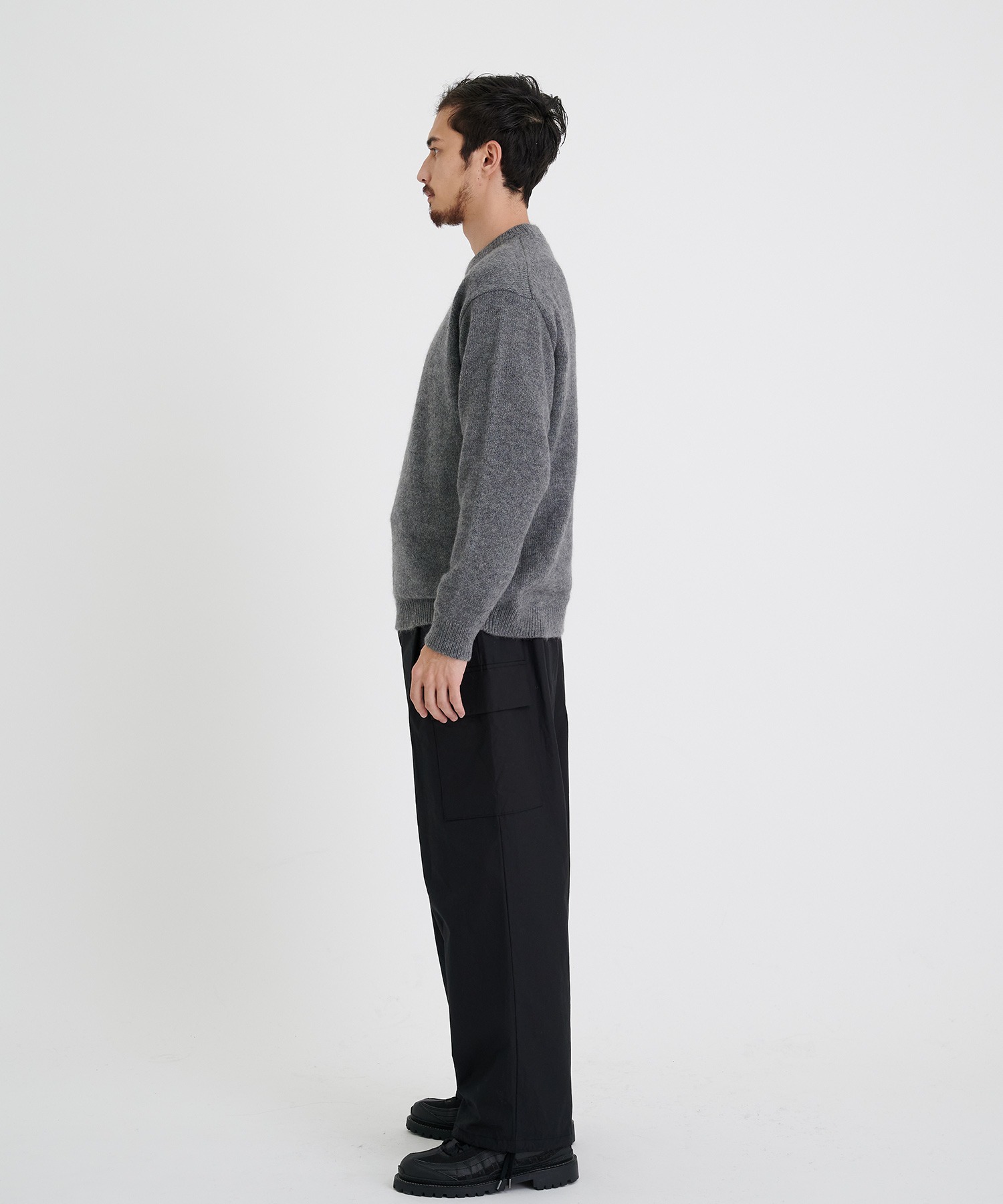 別注 COOMA LAMBS WOOL KNIT PO ATON