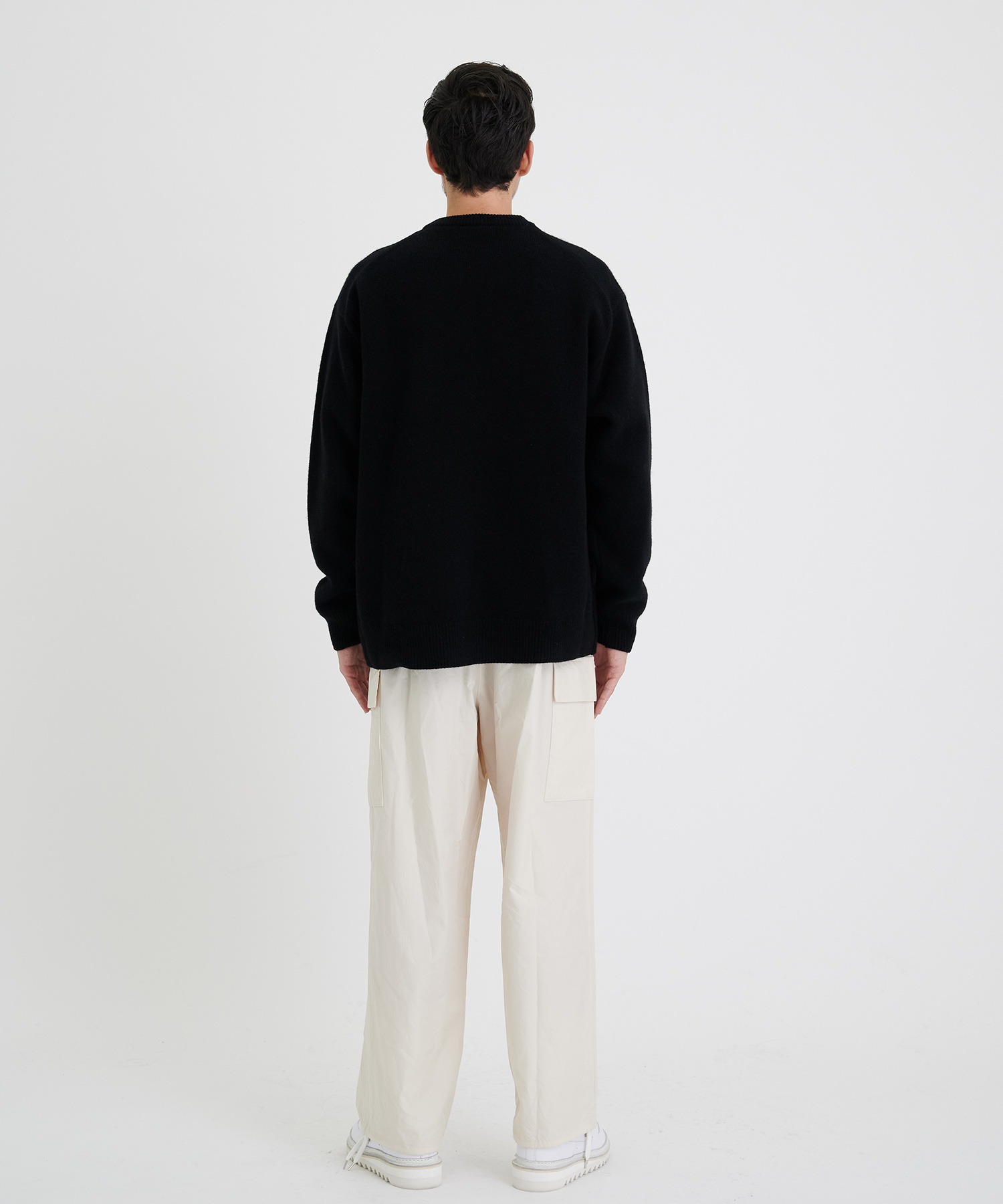 別注 COOMA LAMBS WOOL KNIT PO ATON