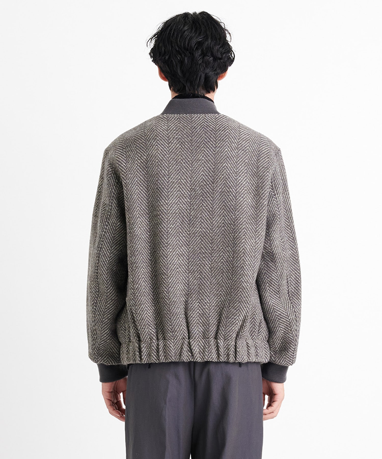 Airy Tweed Cocoon Blouson | THE TOKYO