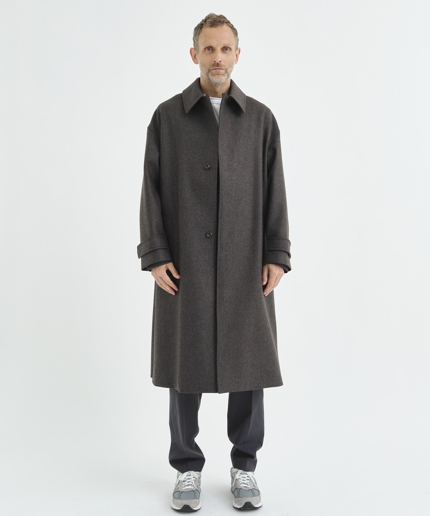 meagratia layered bal collar coat - チェスターコート