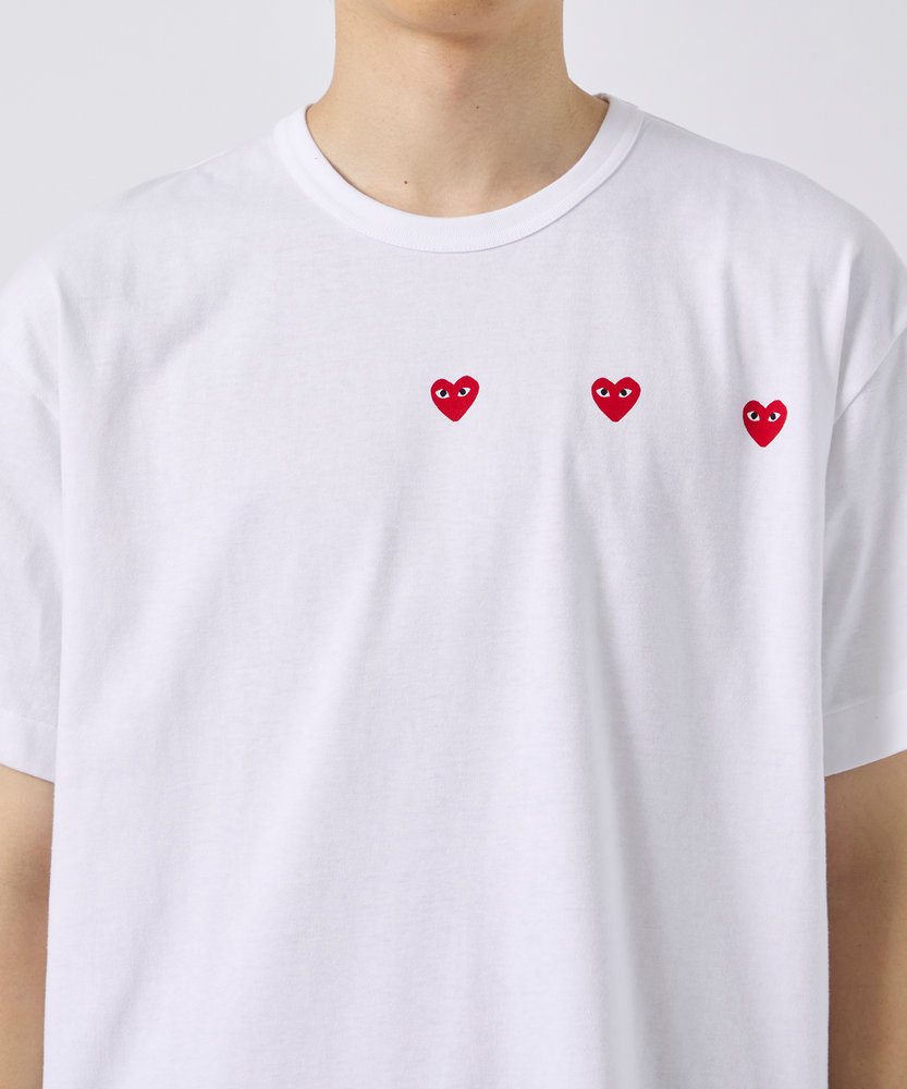 AX-T337-051 T-SHIRT LOGO PRINT PLAY COMME des GARCONS