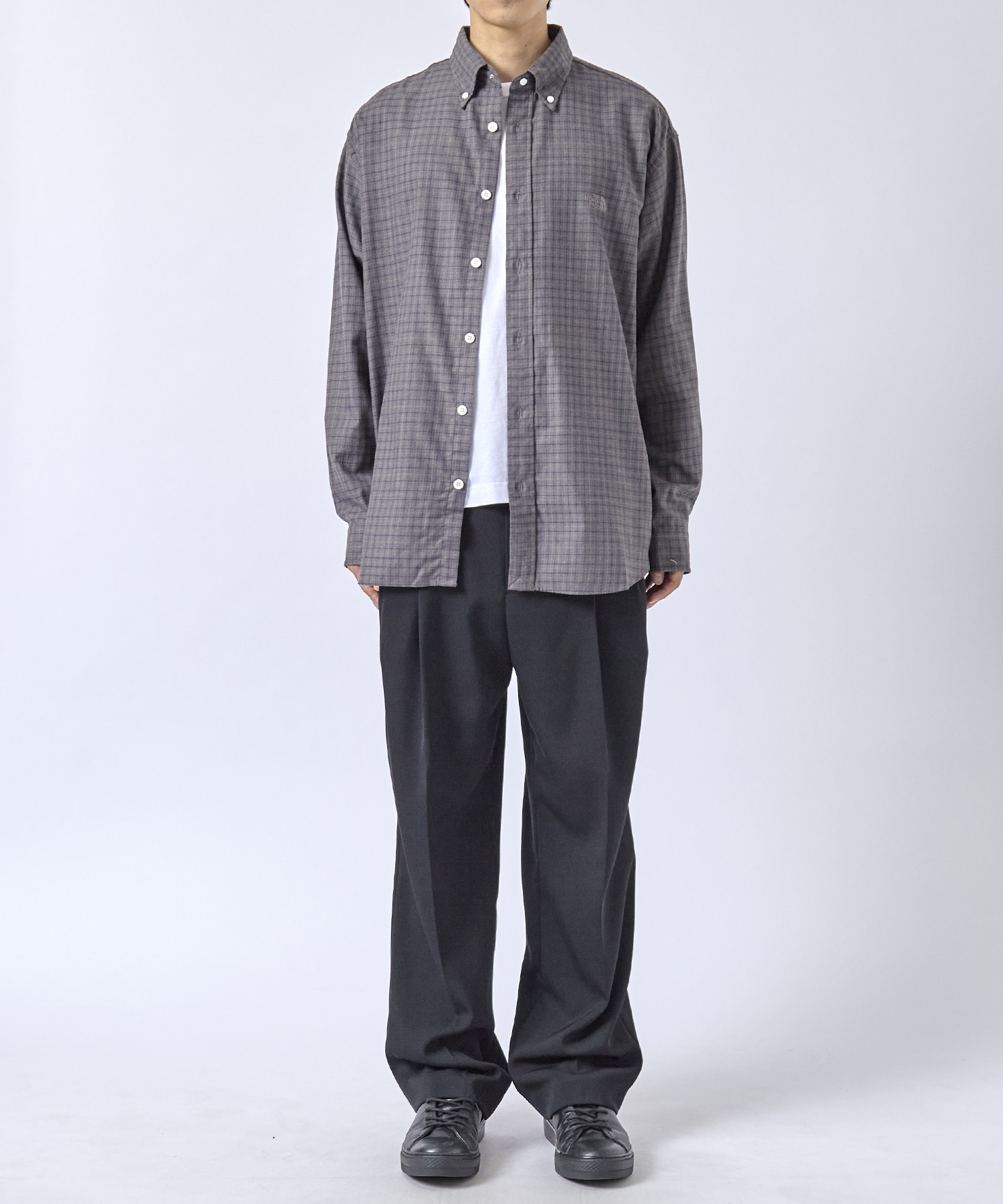 Button Down Tattersall Field Shirt THE NORTH FACE PURPLE LABEL