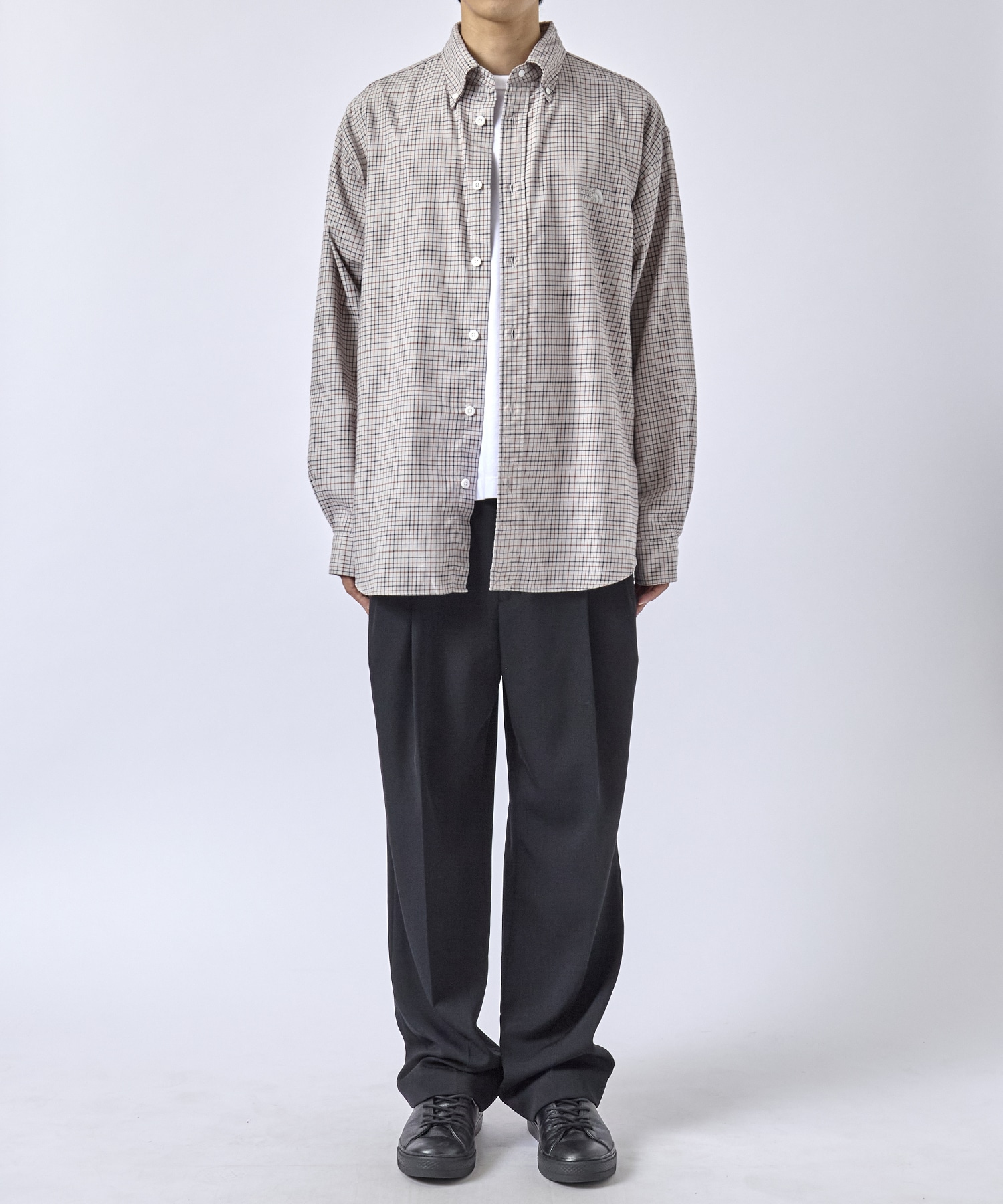 Button Down Tattersall Field Shirt THE NORTH FACE PURPLE LABEL