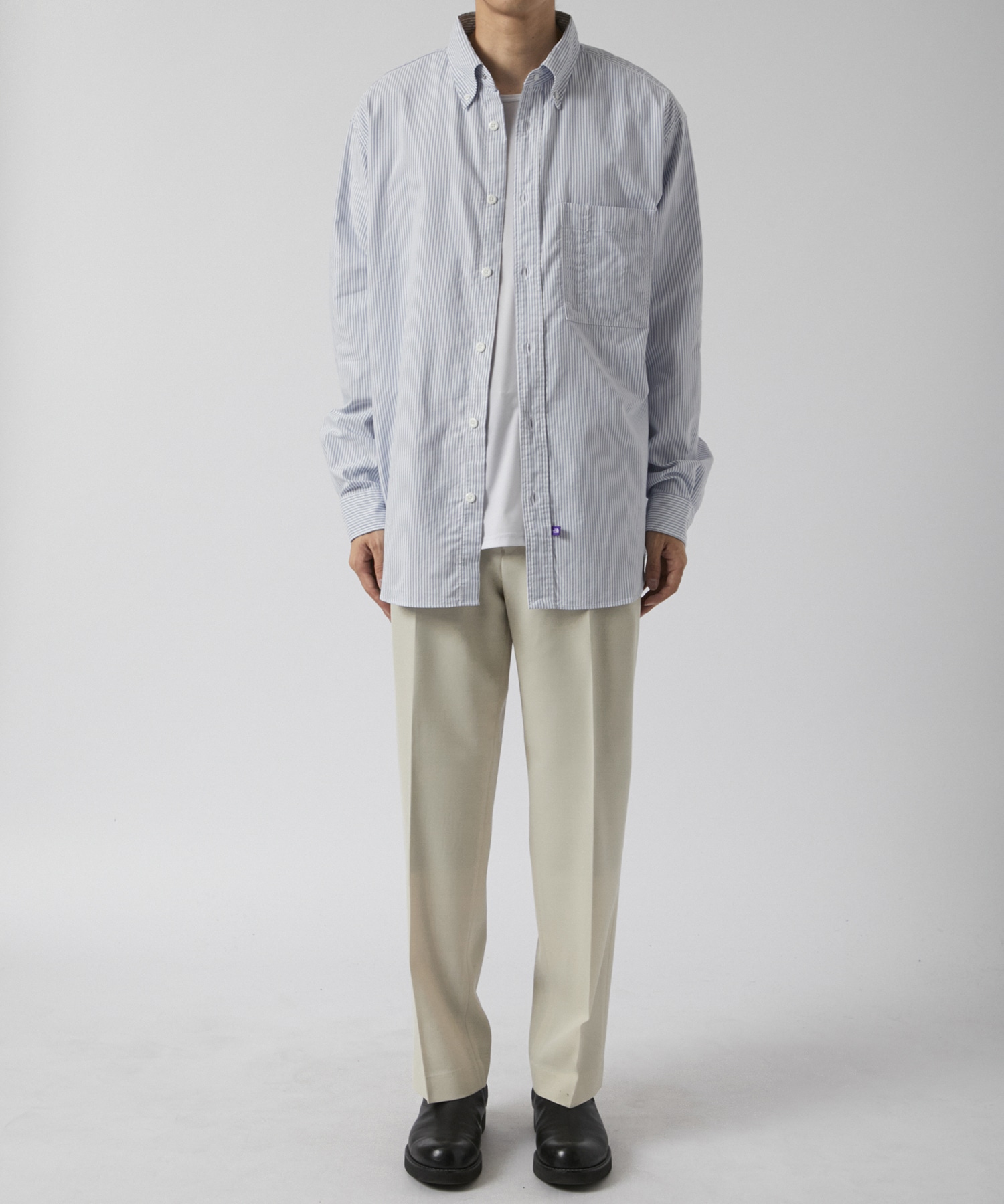 Button Down Striped Field Shirt THE NORTH FACE PURPLE LABEL