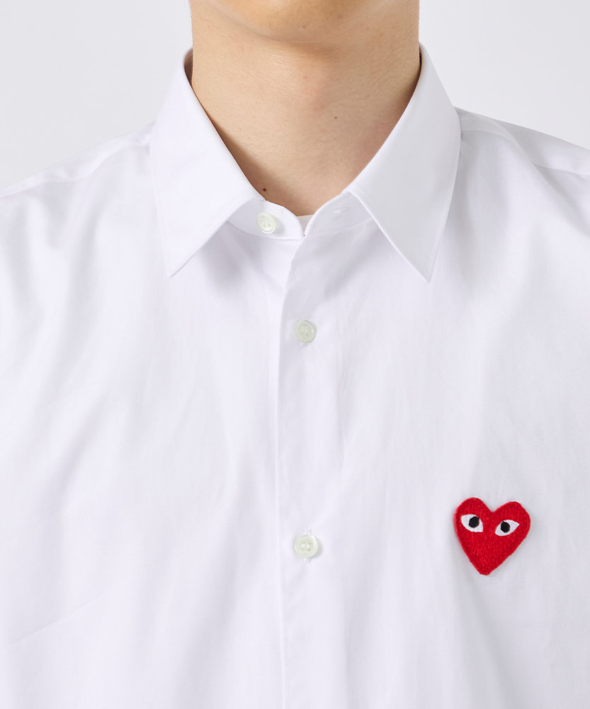 AX-B002-051 SHIRT RED EMBLEMRED HEART PLAY COMME des GARCONS