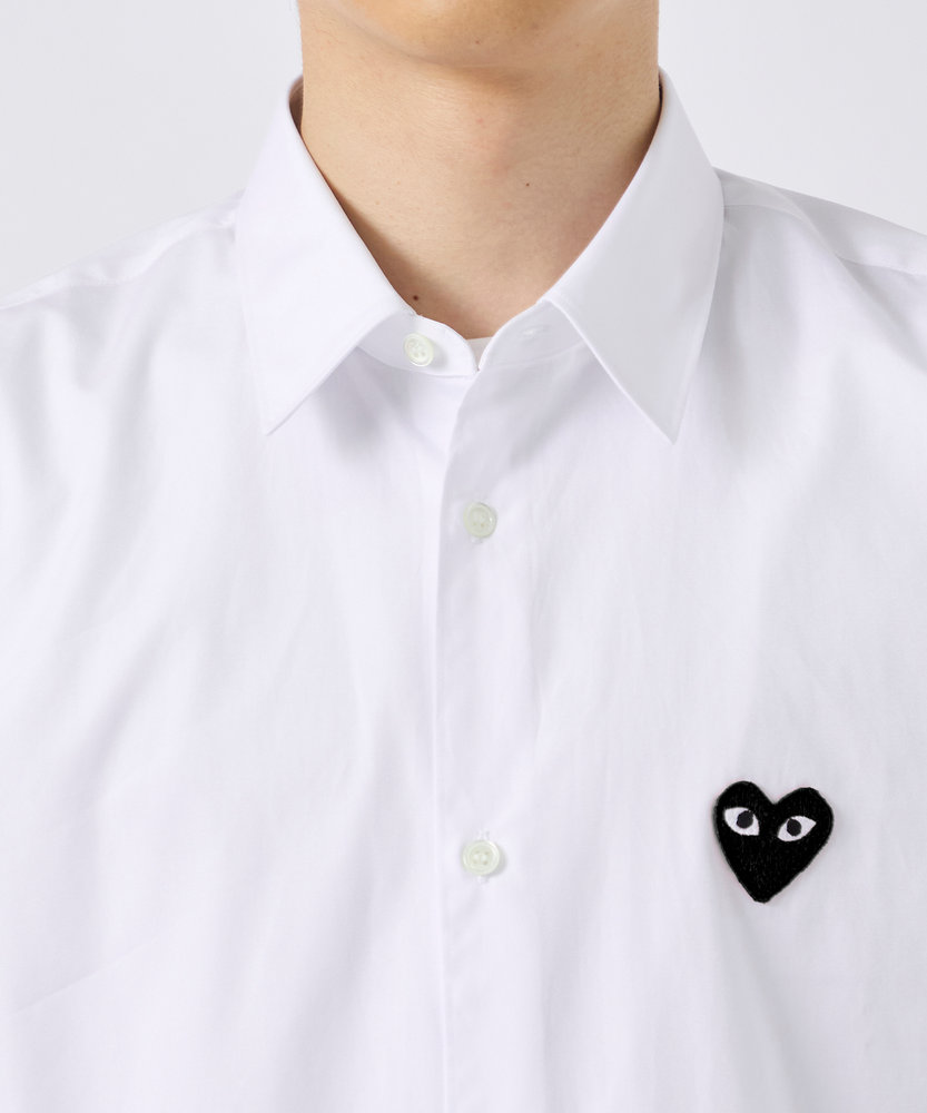 AX-B004-051 SHIRT BLACK EMBLEMBLACK HEART PLAY COMME des GARCONS