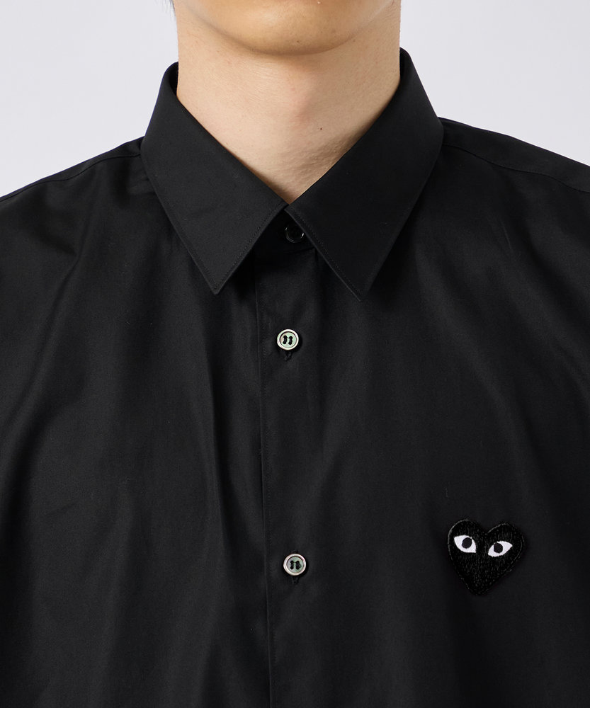 AX-B004-051 SHIRT BLACK EMBLEMBLACK HEART PLAY COMME des GARCONS