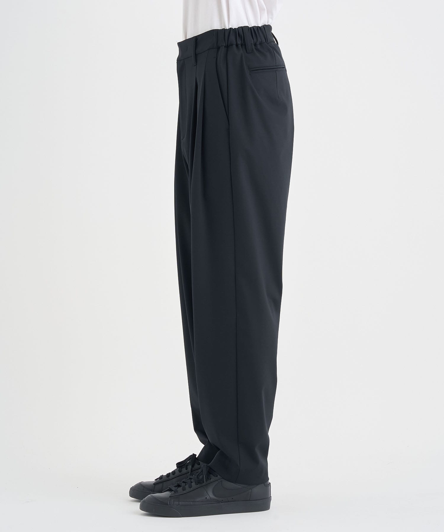 Matte Washable High Function Jersey Wide Tapered Pants THE TOKYO