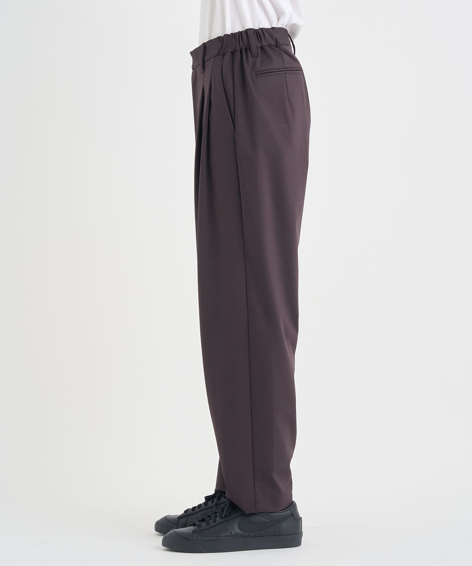 Matte Washable High Function Jersey Wide Tapered Pants THE TOKYO